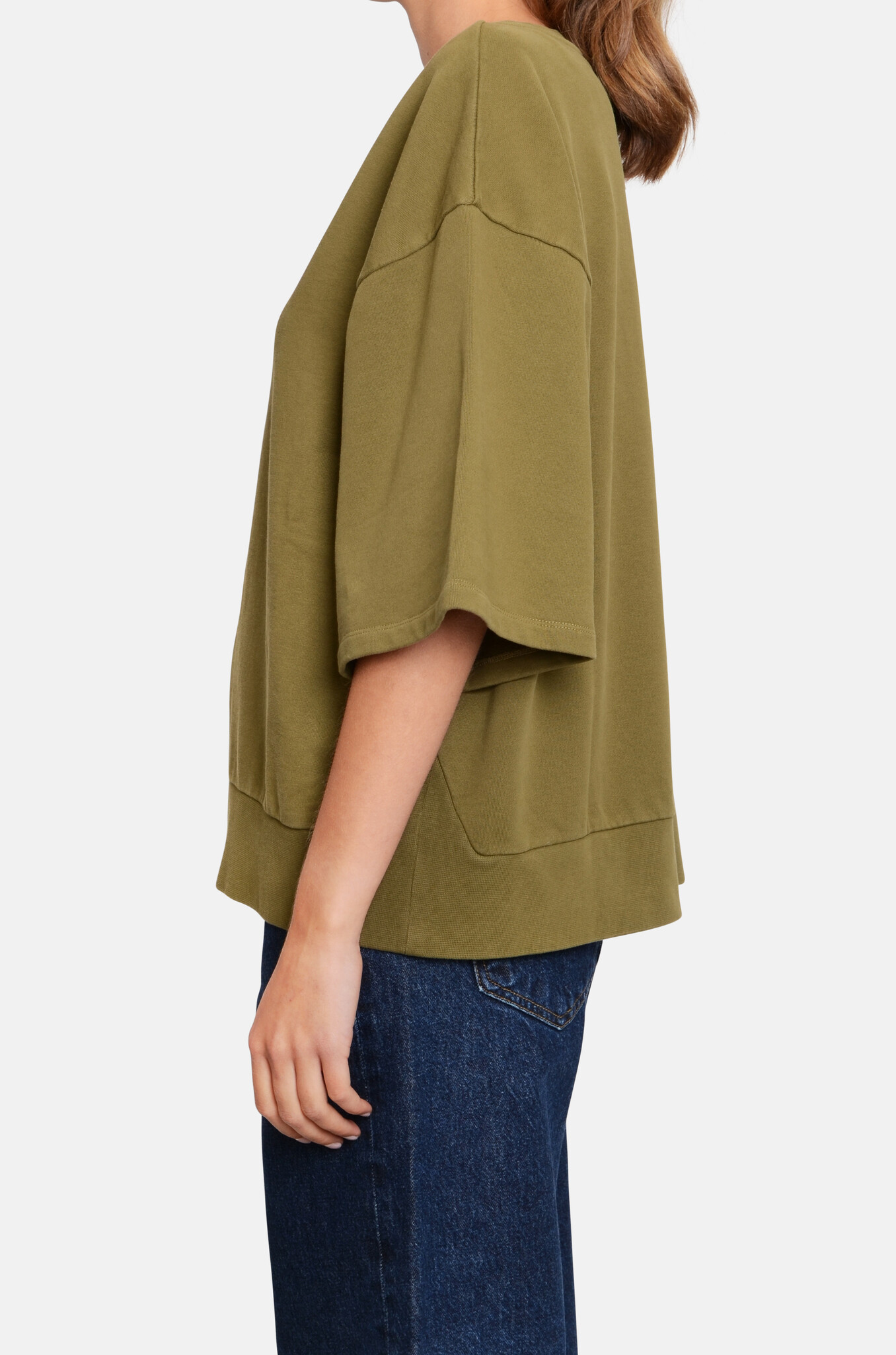 Narah Sweatshirt in Dark Olive-3