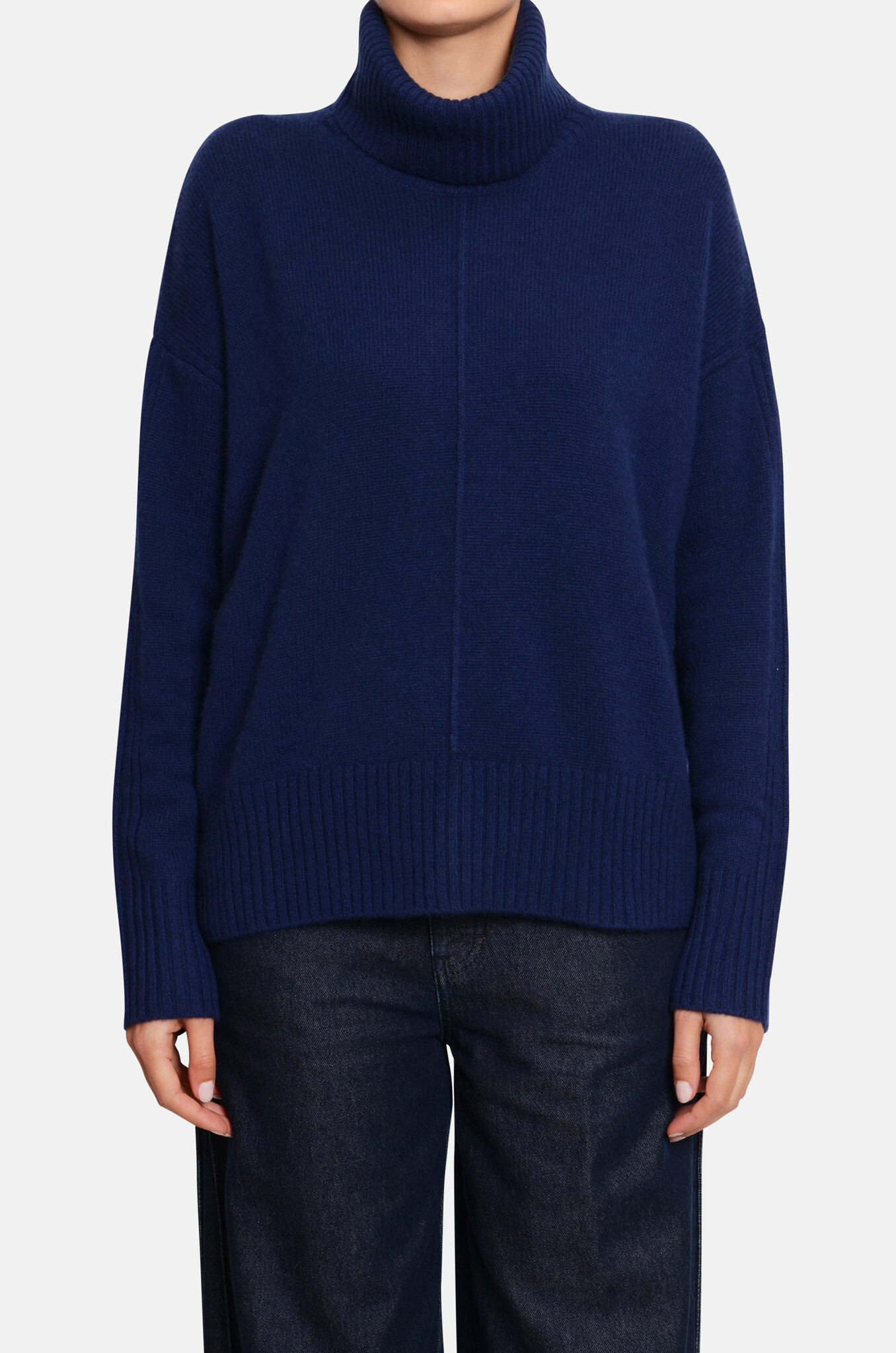 Candace Cashmere Knit in Navy-1