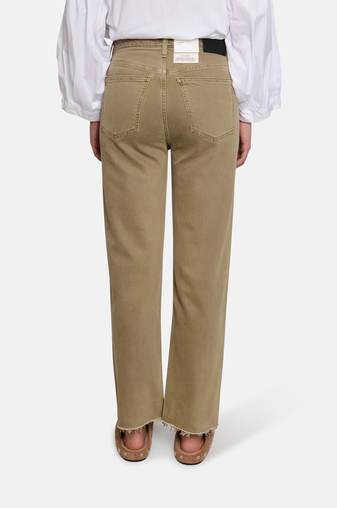 Palma Straight Raw Hem in Bezal-4