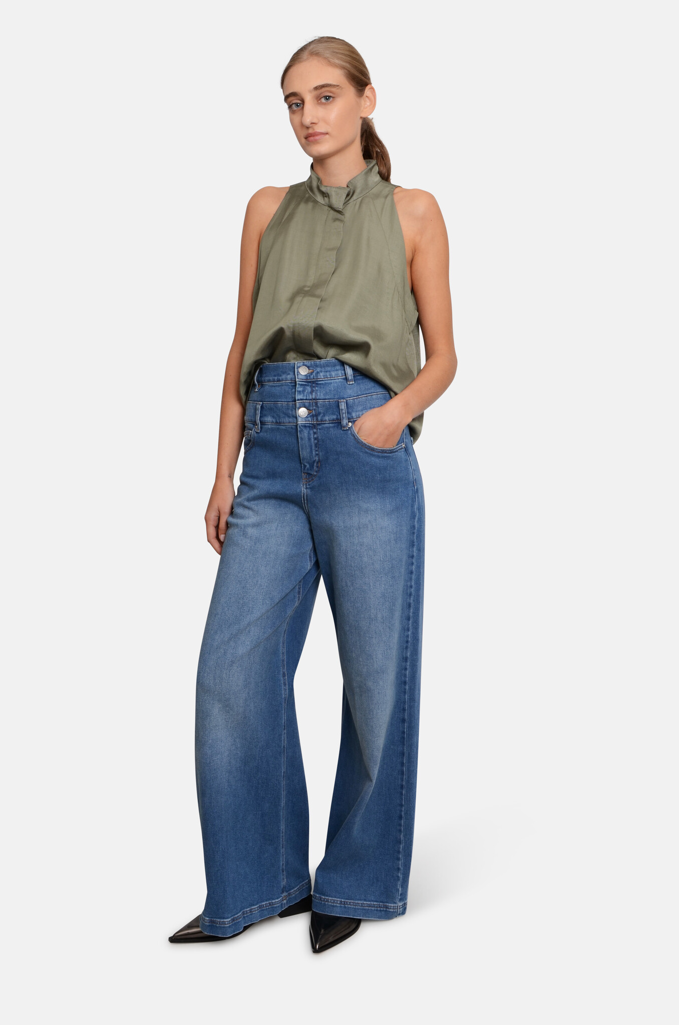 Kaley Grossgrain Halter Top Vertiver-2