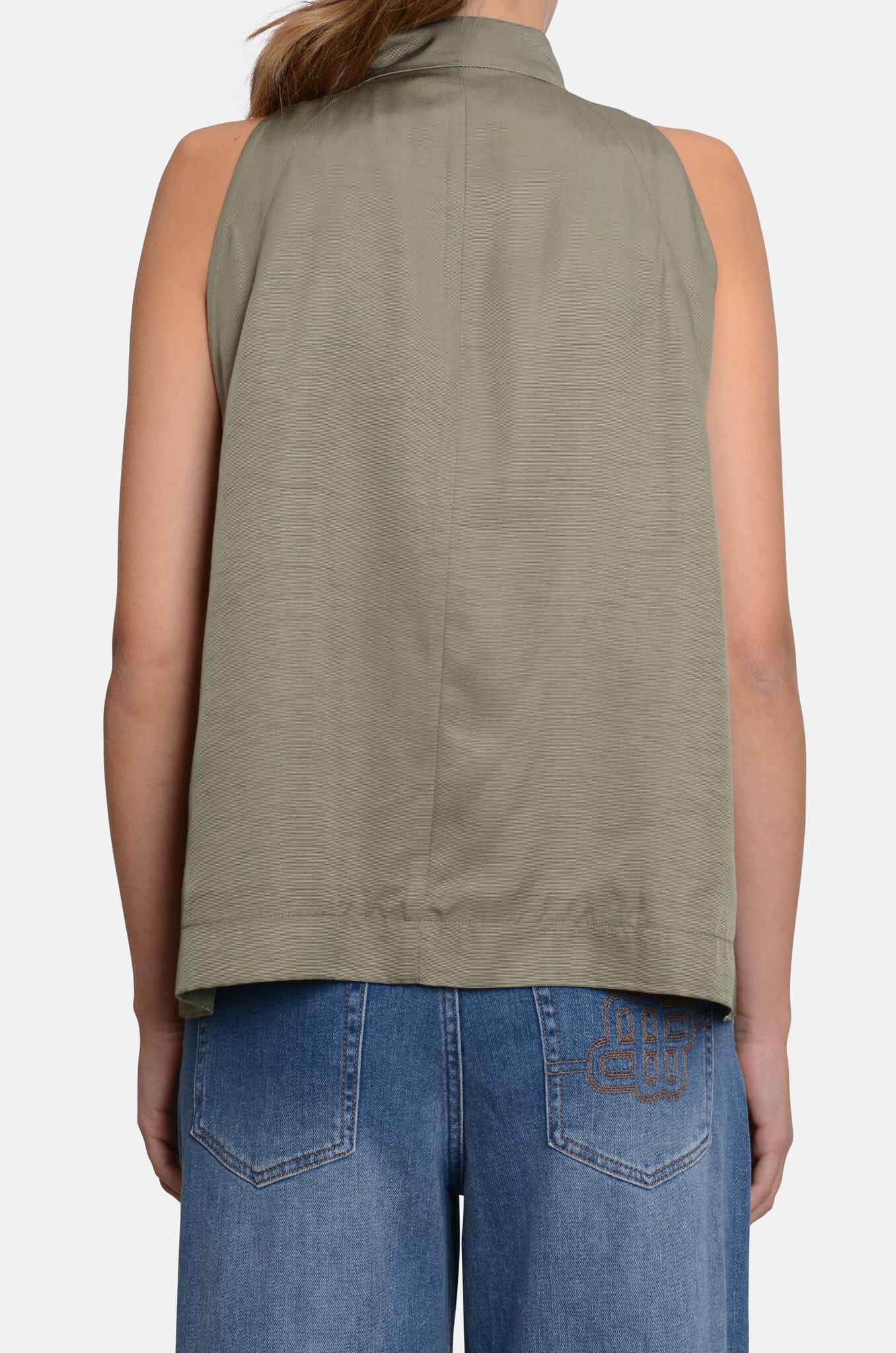 Kaley Grossgrain Halter Top Vertiver-4