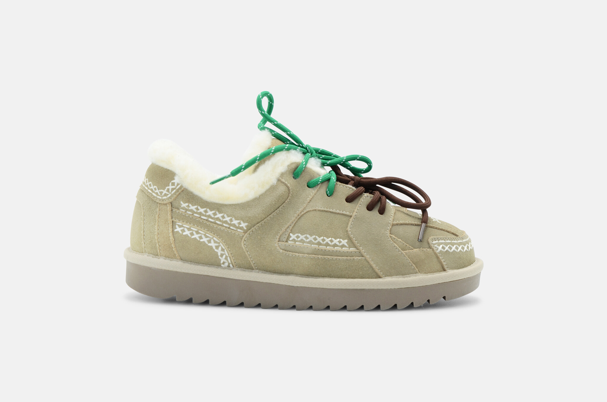 Mammoth Shearling Sneaker Taupe-1