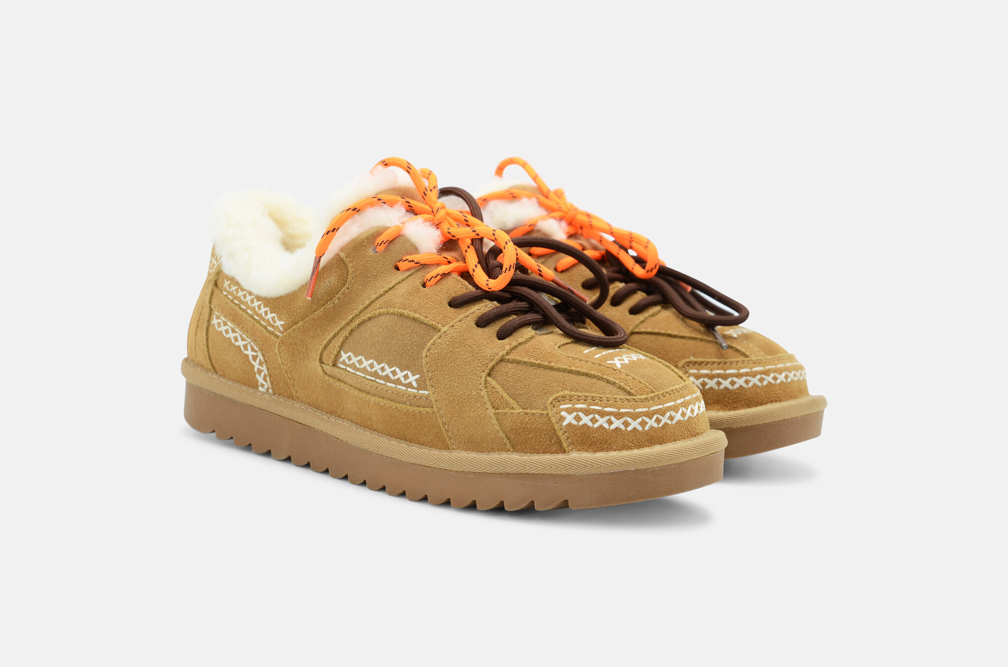 Mammoth Shearling Sneaker Tobacco-3