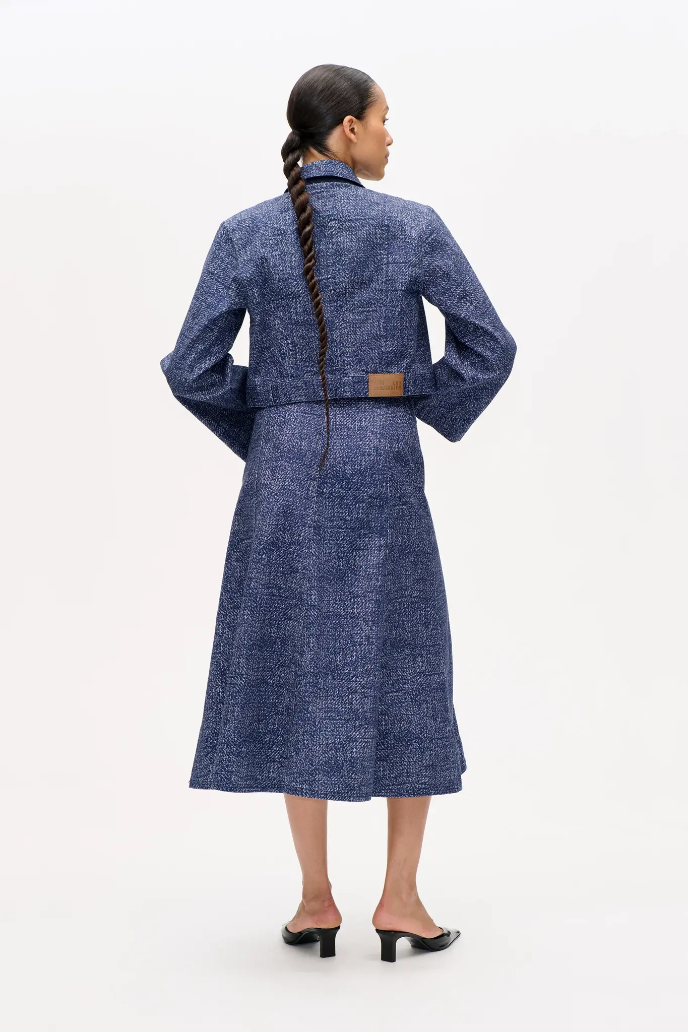 Saara Skirt Printed Chunky Twill-2