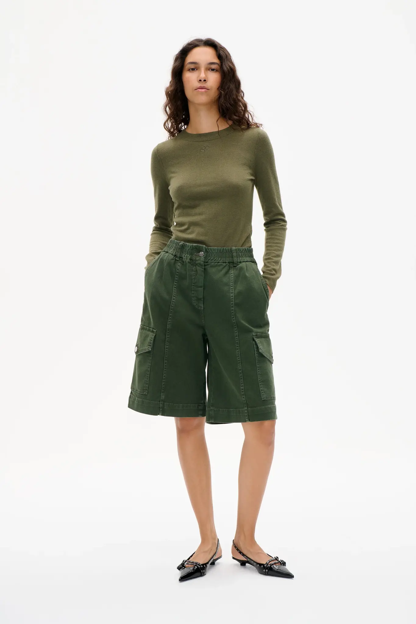 Neeto Shorts Roisin Green-2