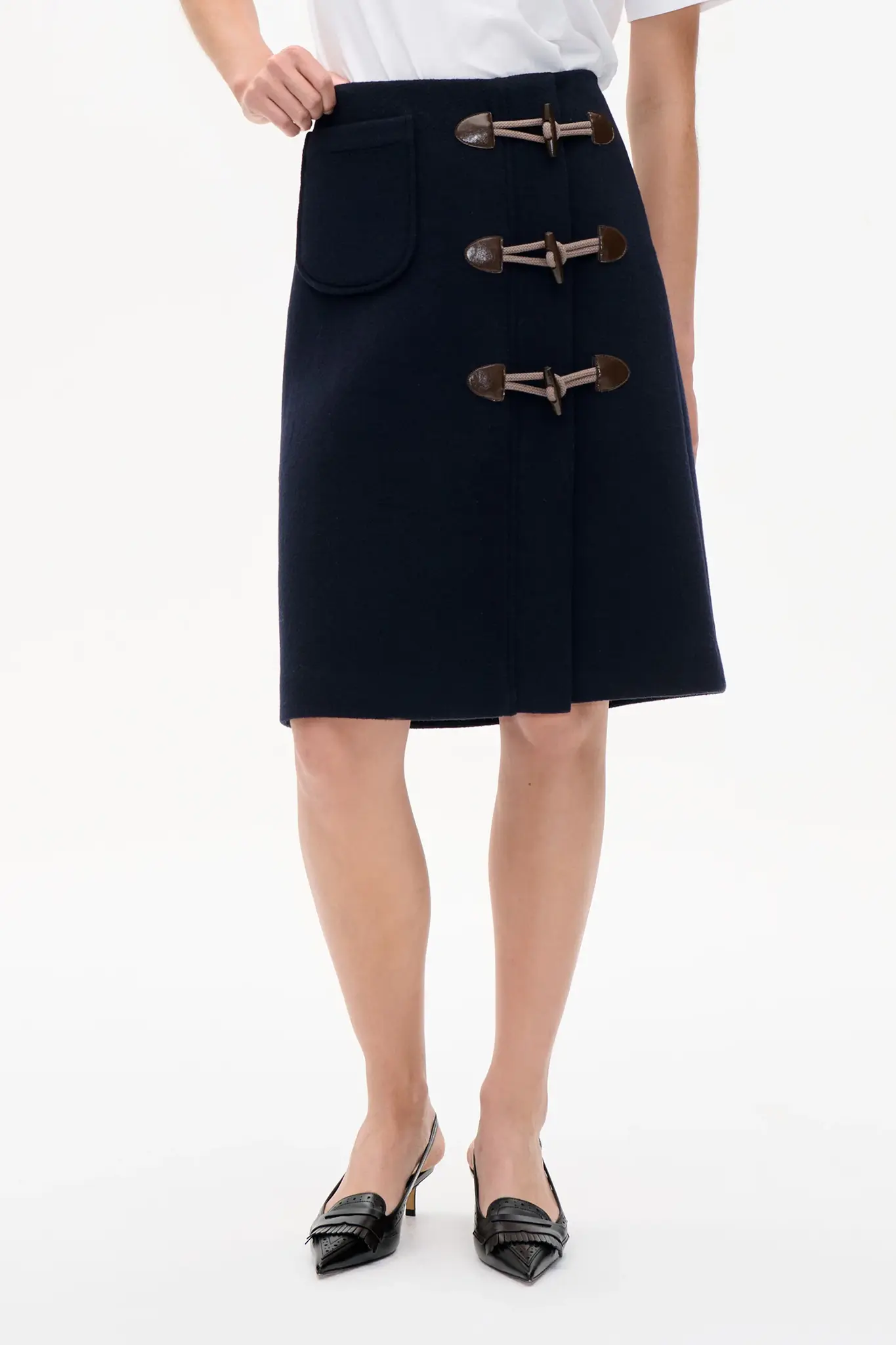 Sheila Skirt in Deep Well Blue-2