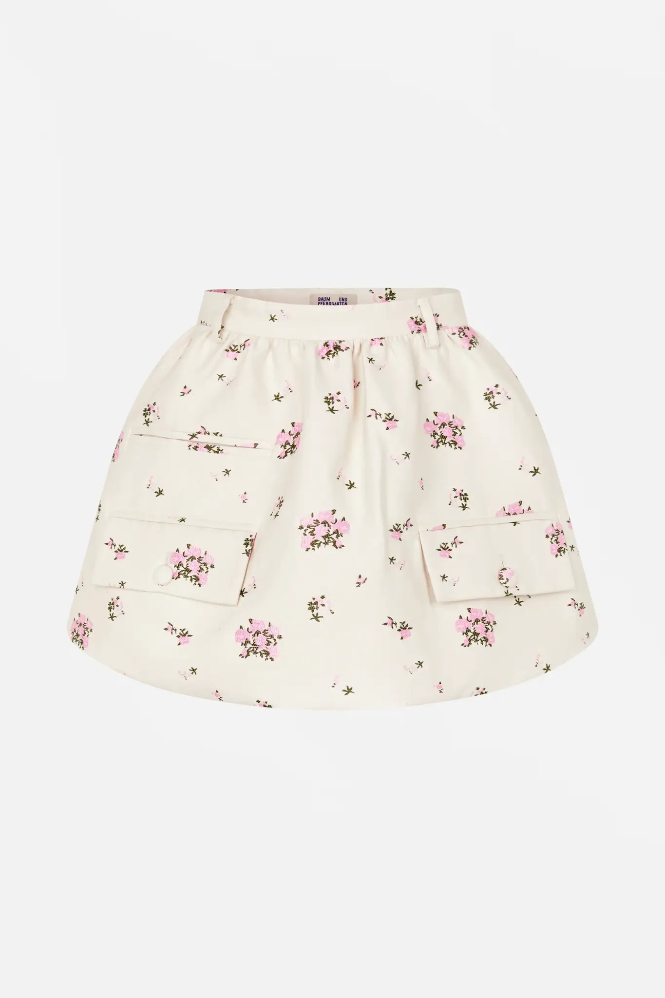 Samaya Skirt in Fuchsia Pink Flower-1