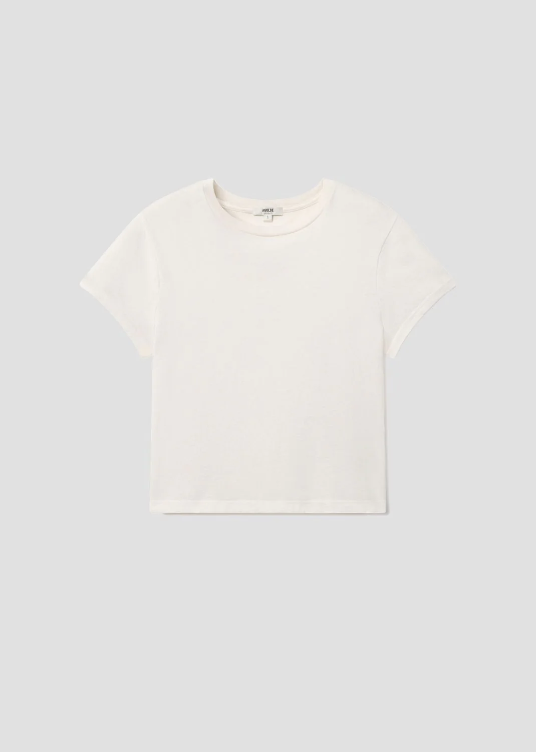 Adine Shrunken Tee in White Ash-1