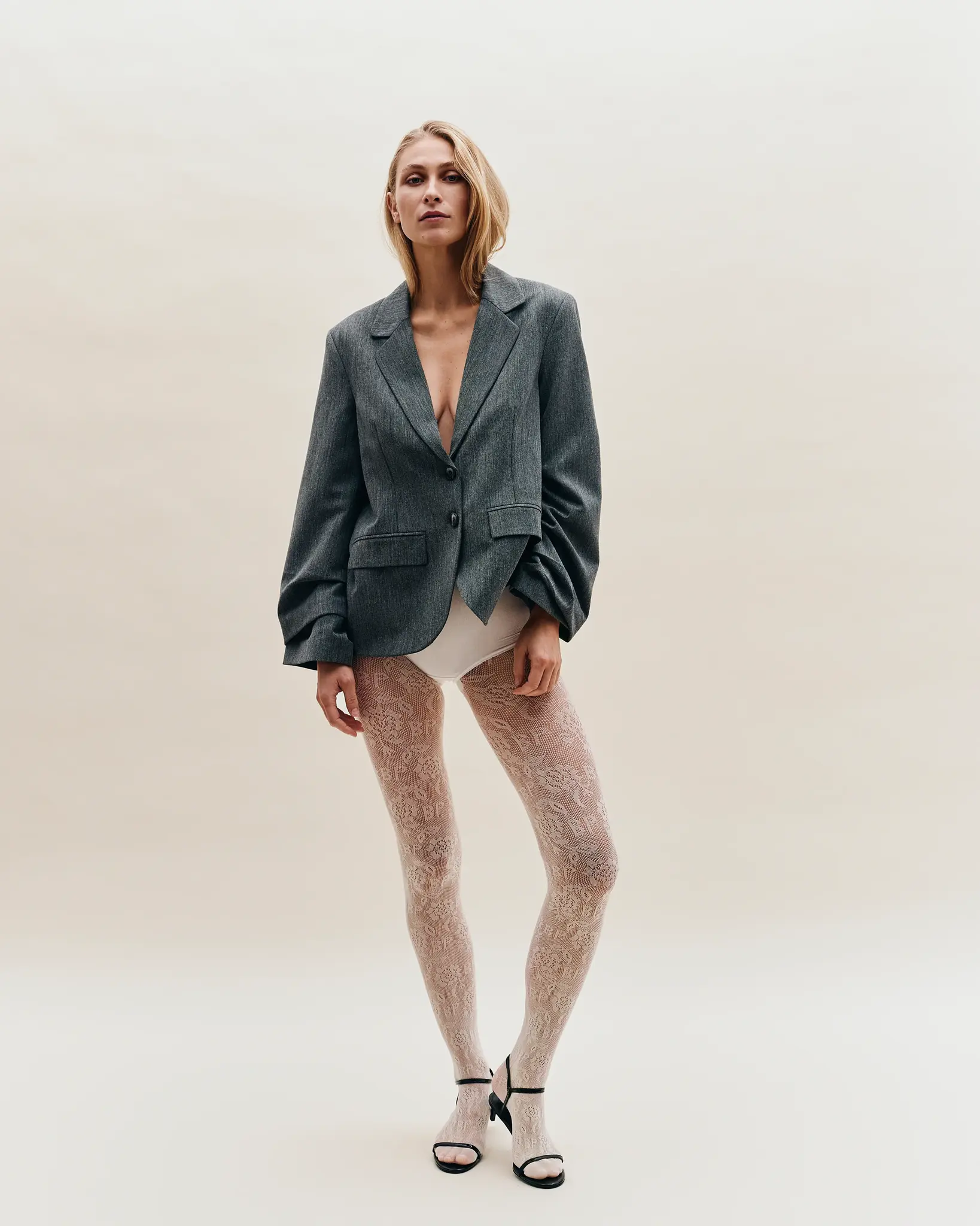 Laci Socks in Ivory-2