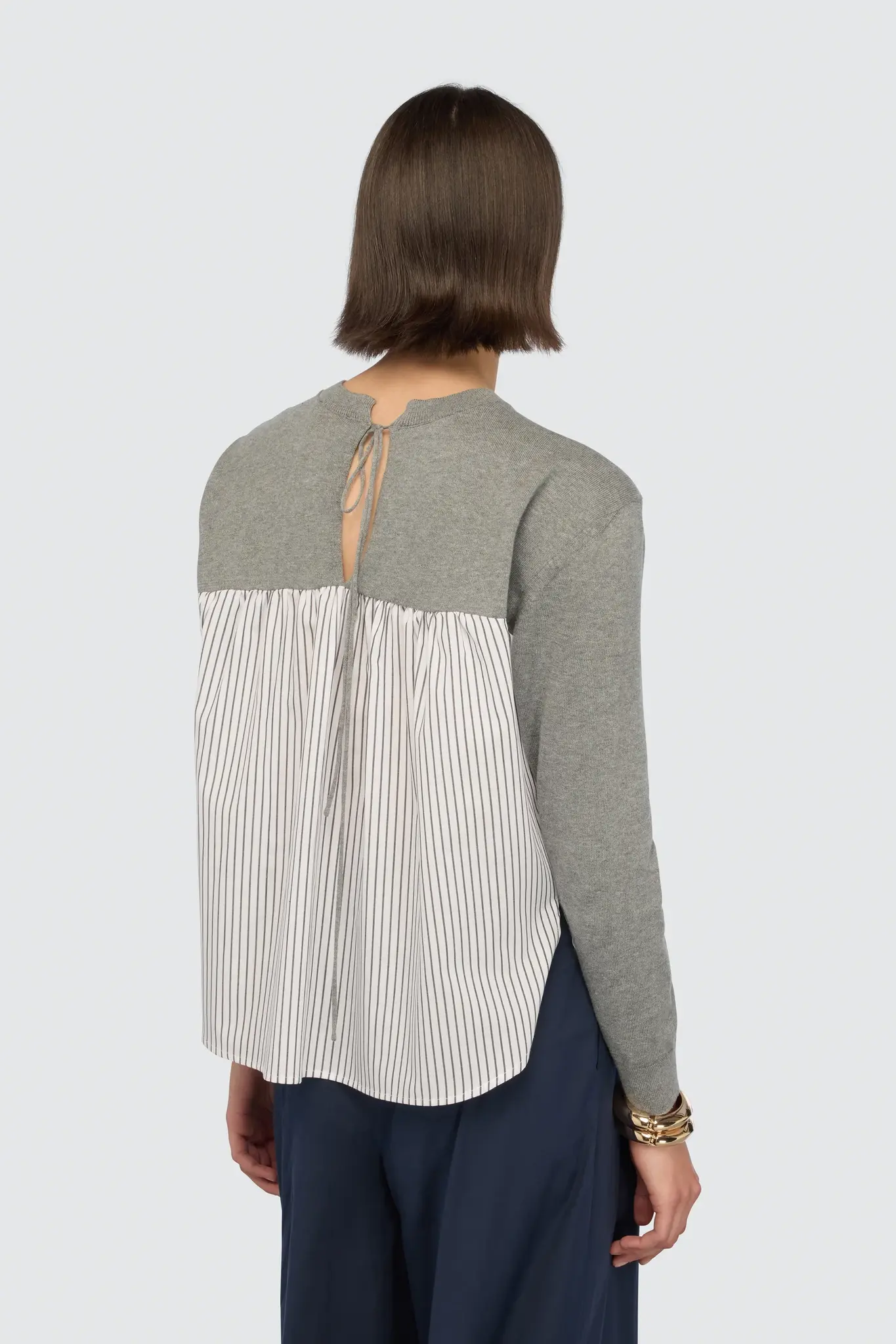 Magdalena Knit in Pearl Grey-2