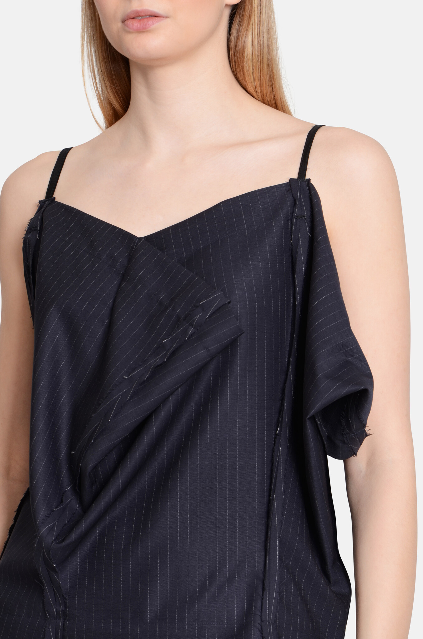 Royce Dress Navy White Stripe-5