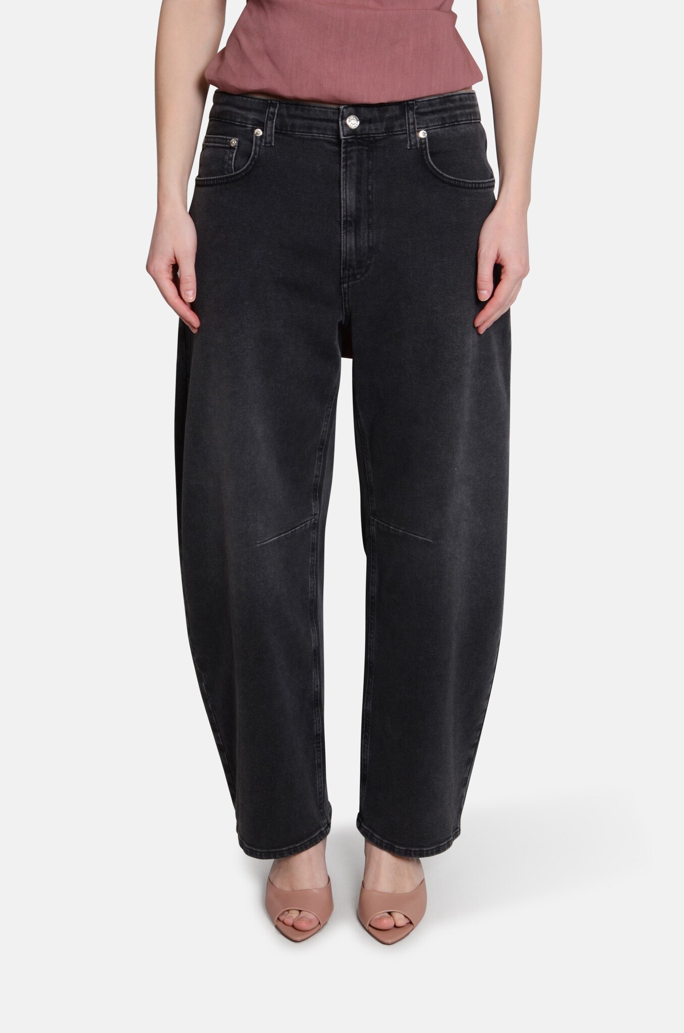 Washed Black Curved Denim-1