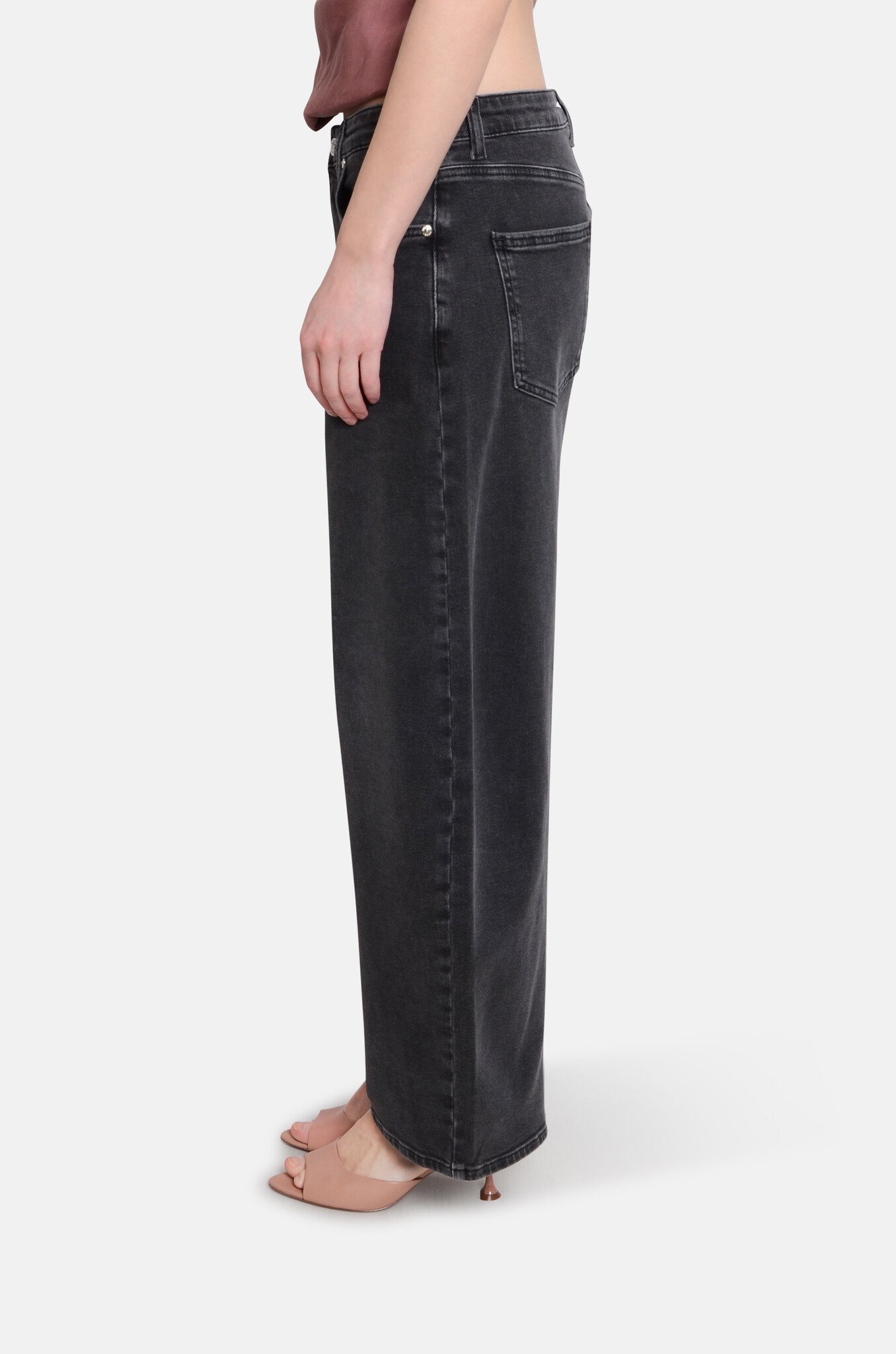 Washed Black Curved Denim-3