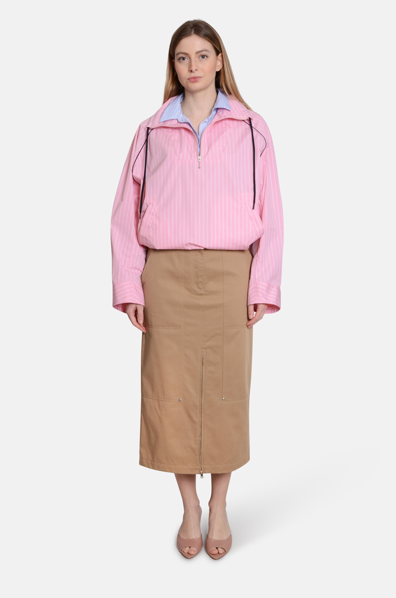 Calvin Two-in one Top Light Pink Stripes-6