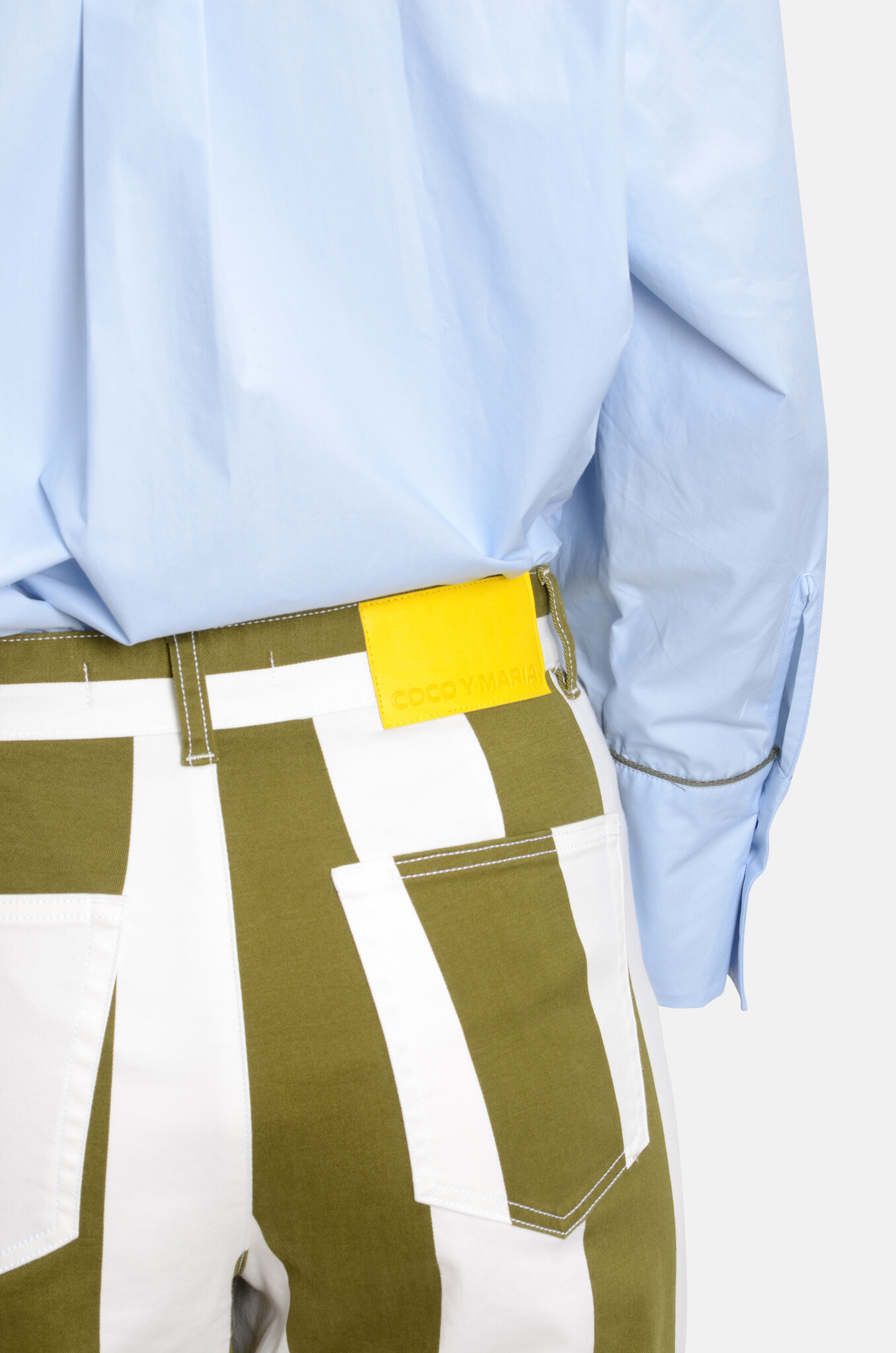 Camilla Pants Khaki Stripes-5