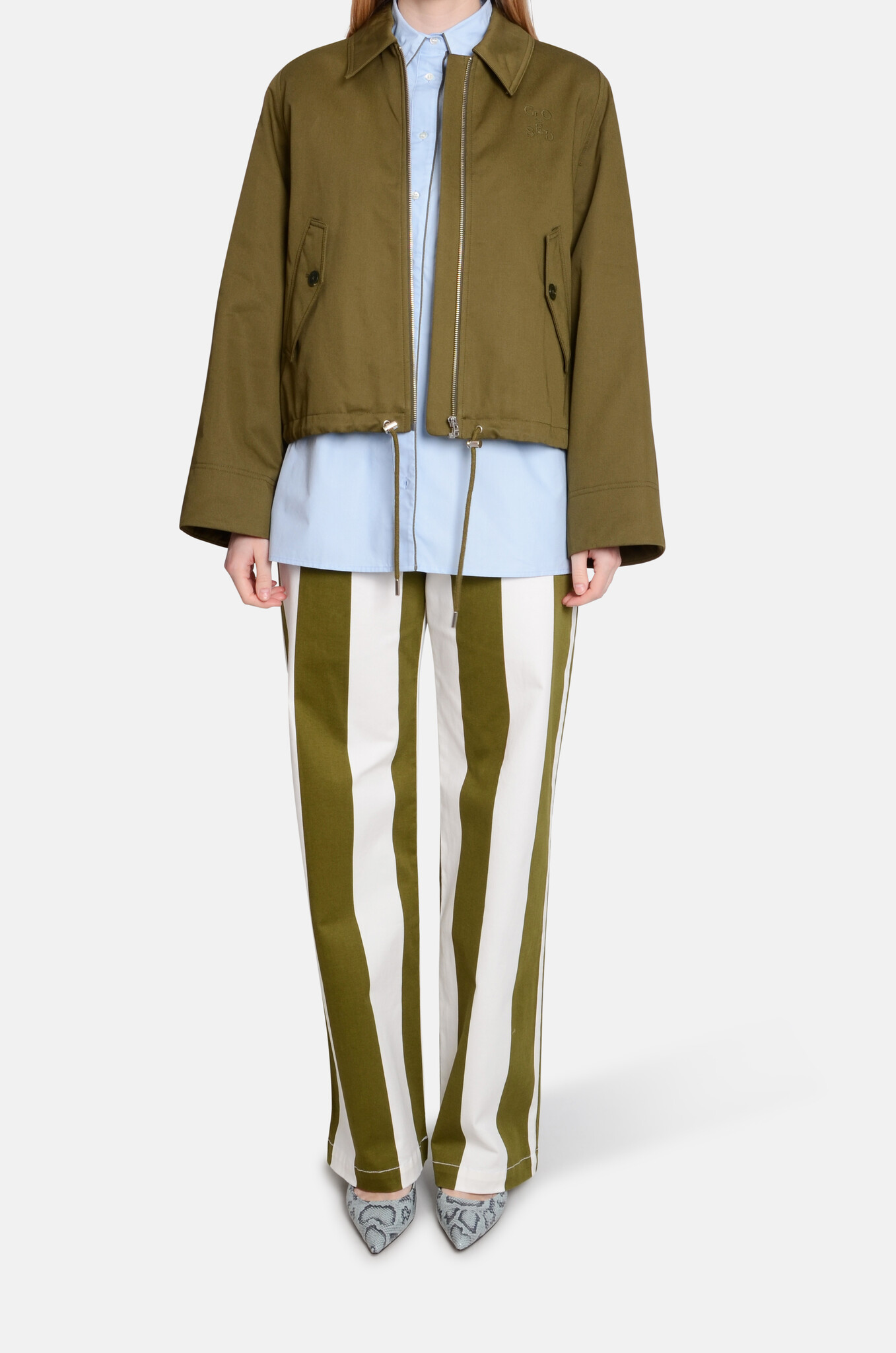 Sportive Blouson in Deep Olive-7