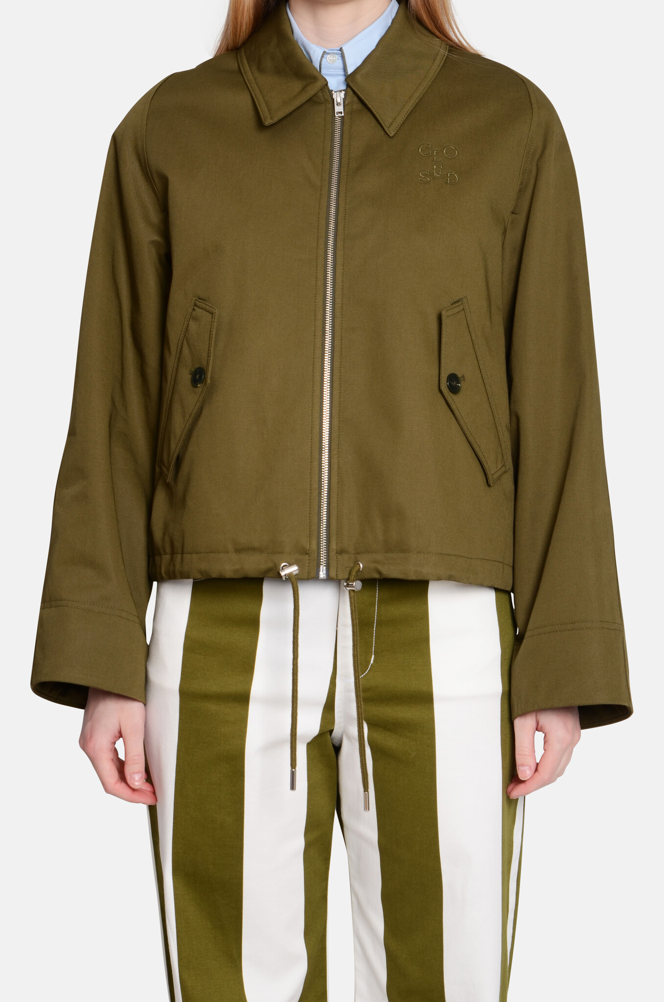Sportive Blouson in Deep Olive-1