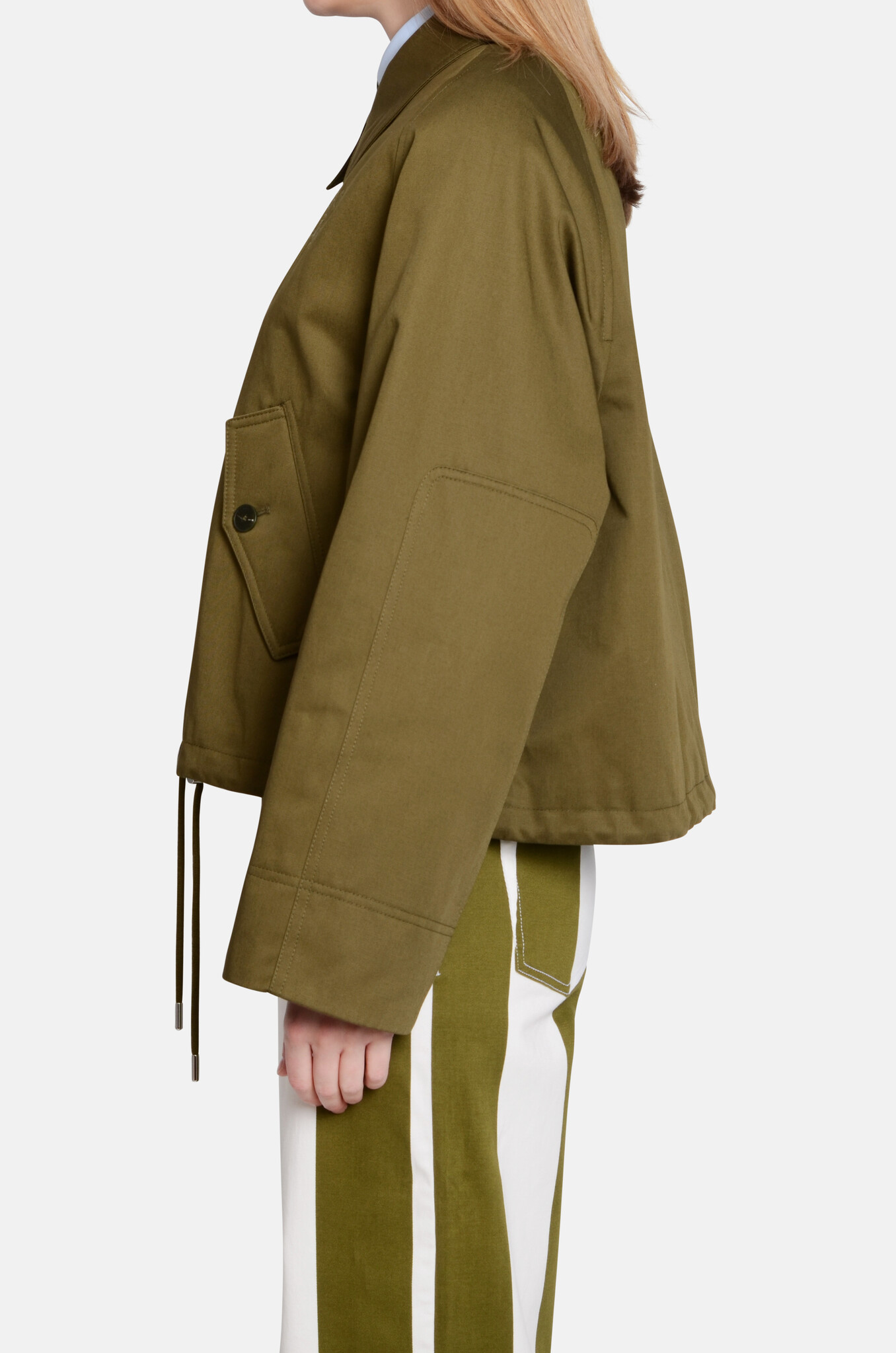 Sportive Blouson in Deep Olive-3