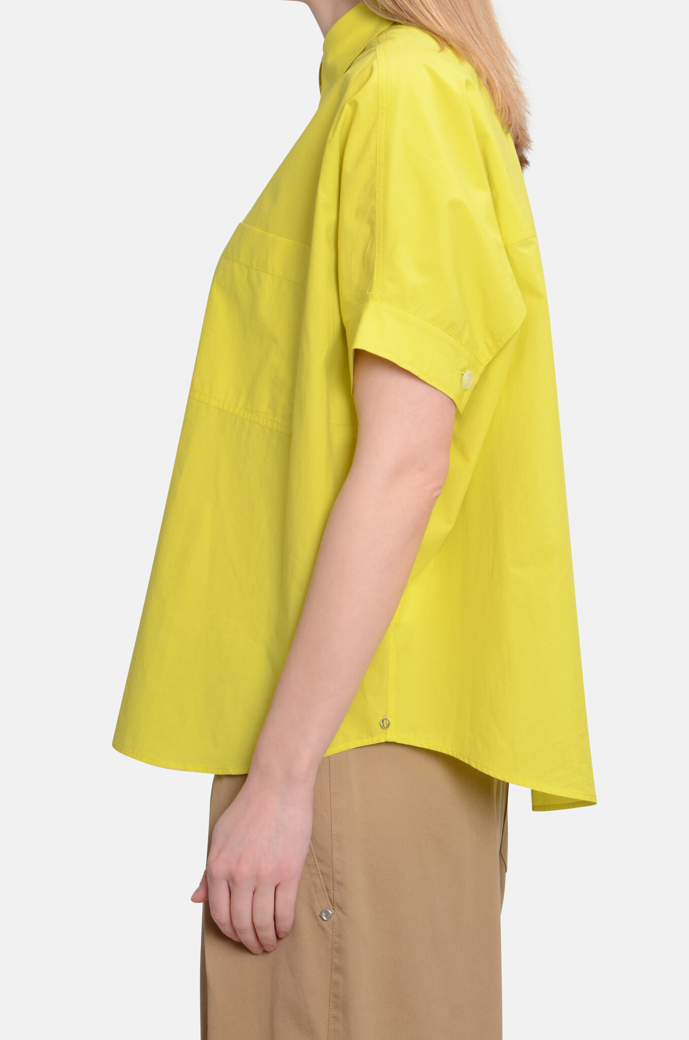 Oversized Short Shirt Bright Green-3
