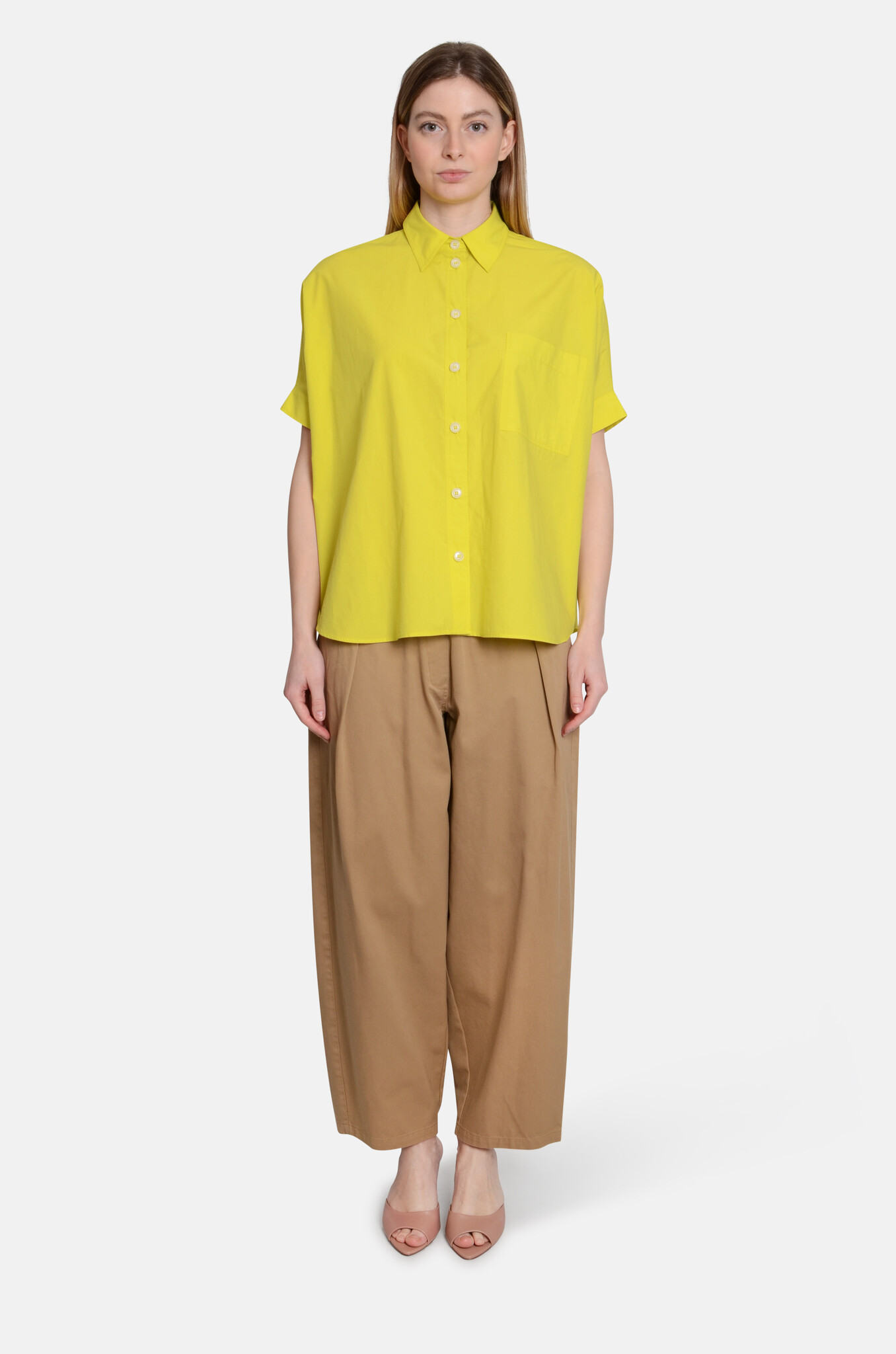 Cotton Balloon Trousers Corda-5