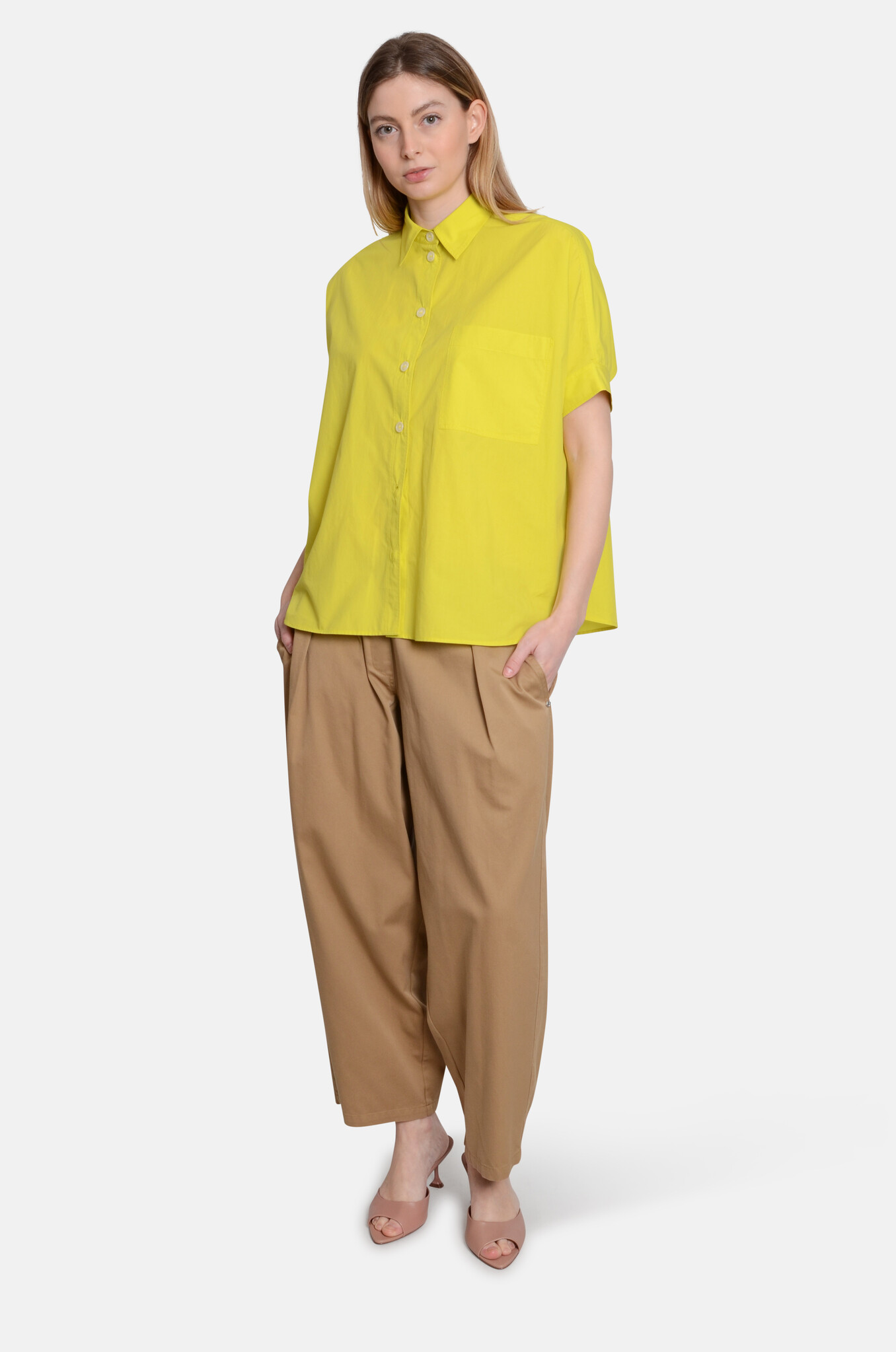 Cotton Balloon Trousers Corda-2