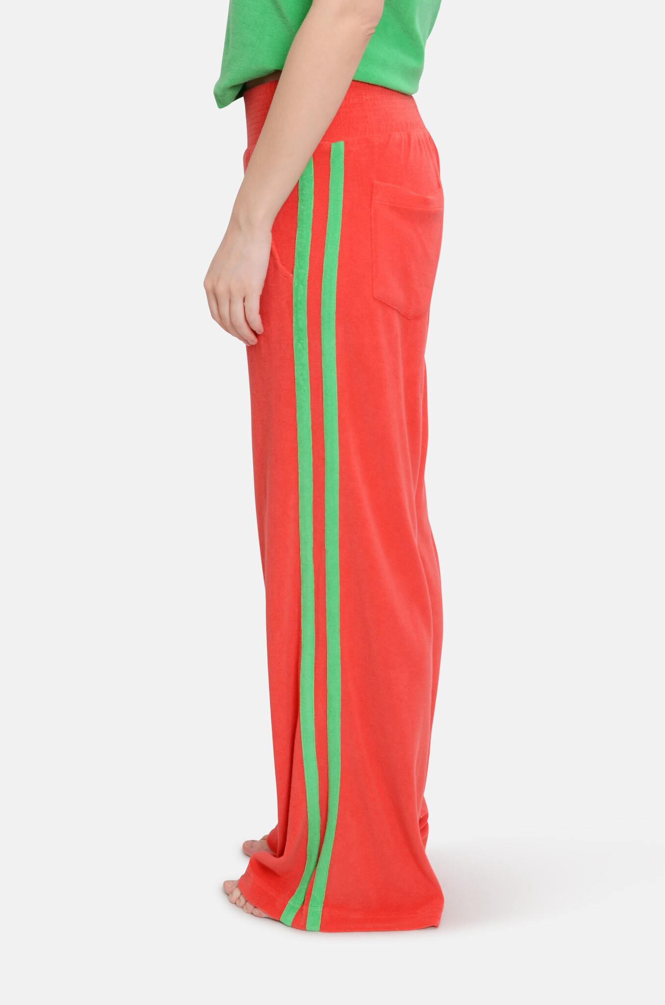 Jolie Pants Terry Red & Green-3