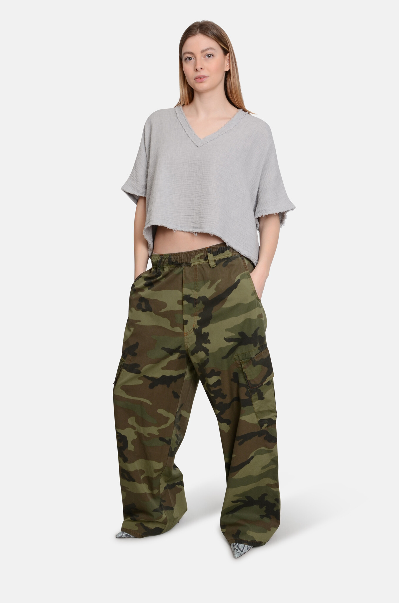 Fiji Top Light Cotton Light Grey-2