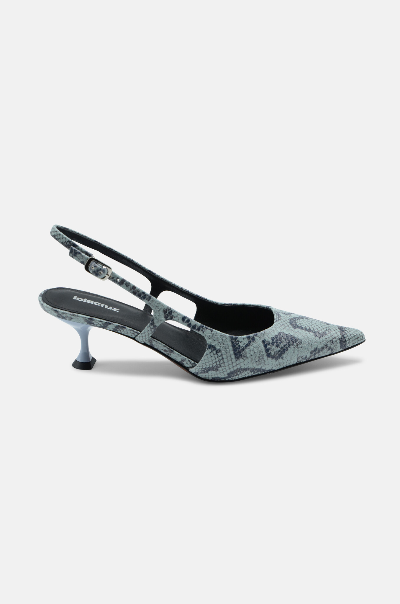 Rhina Slingbacks in Ice Blue Python-1