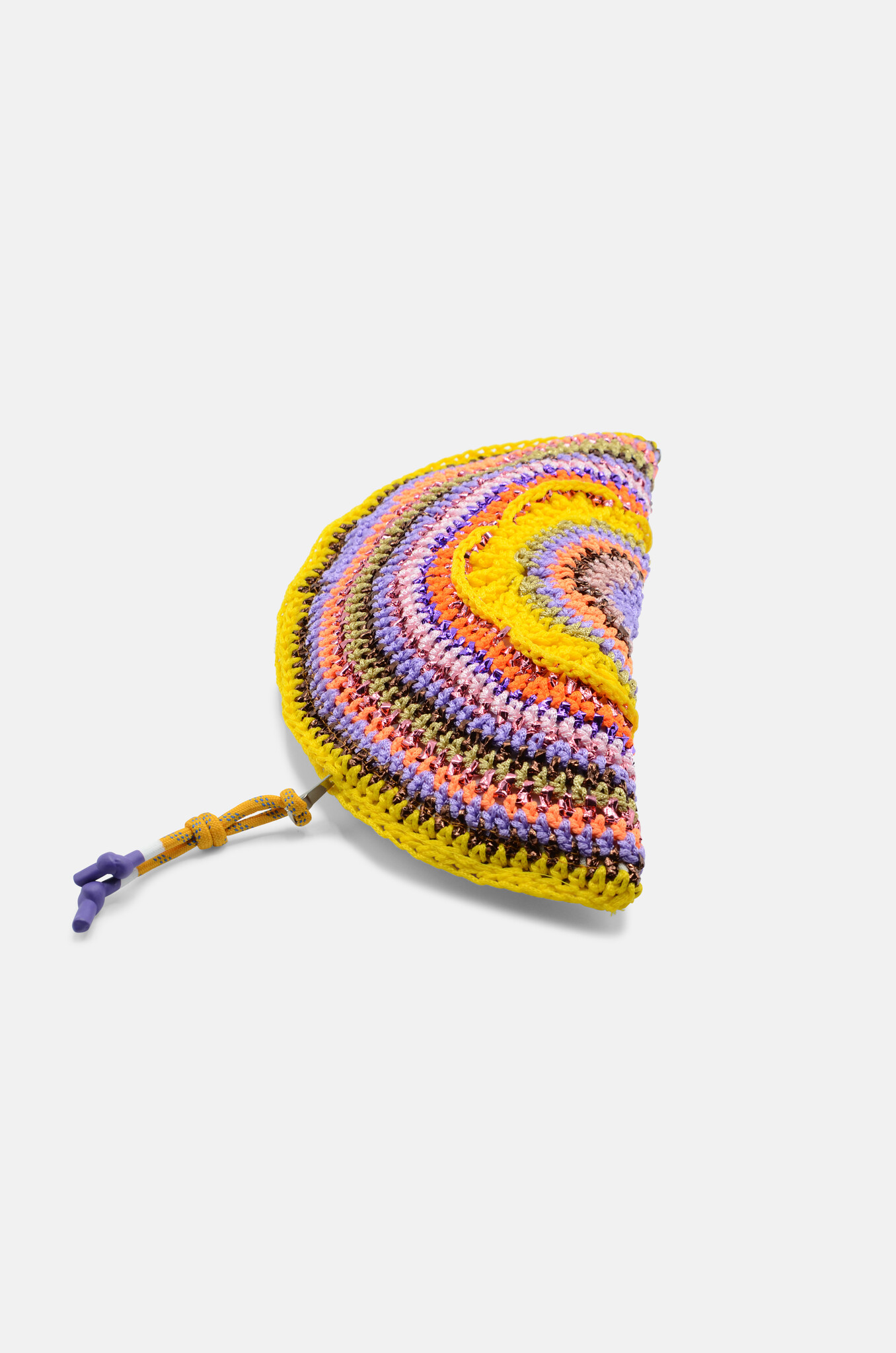 Ebru Clutch Medium Yellow Violet-2