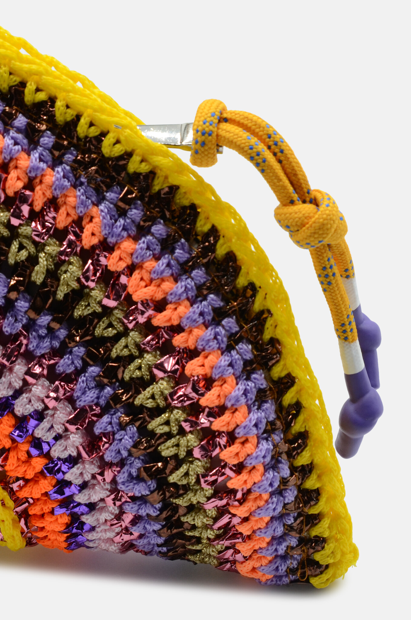 Ebru Clutch Medium Yellow Violet-3