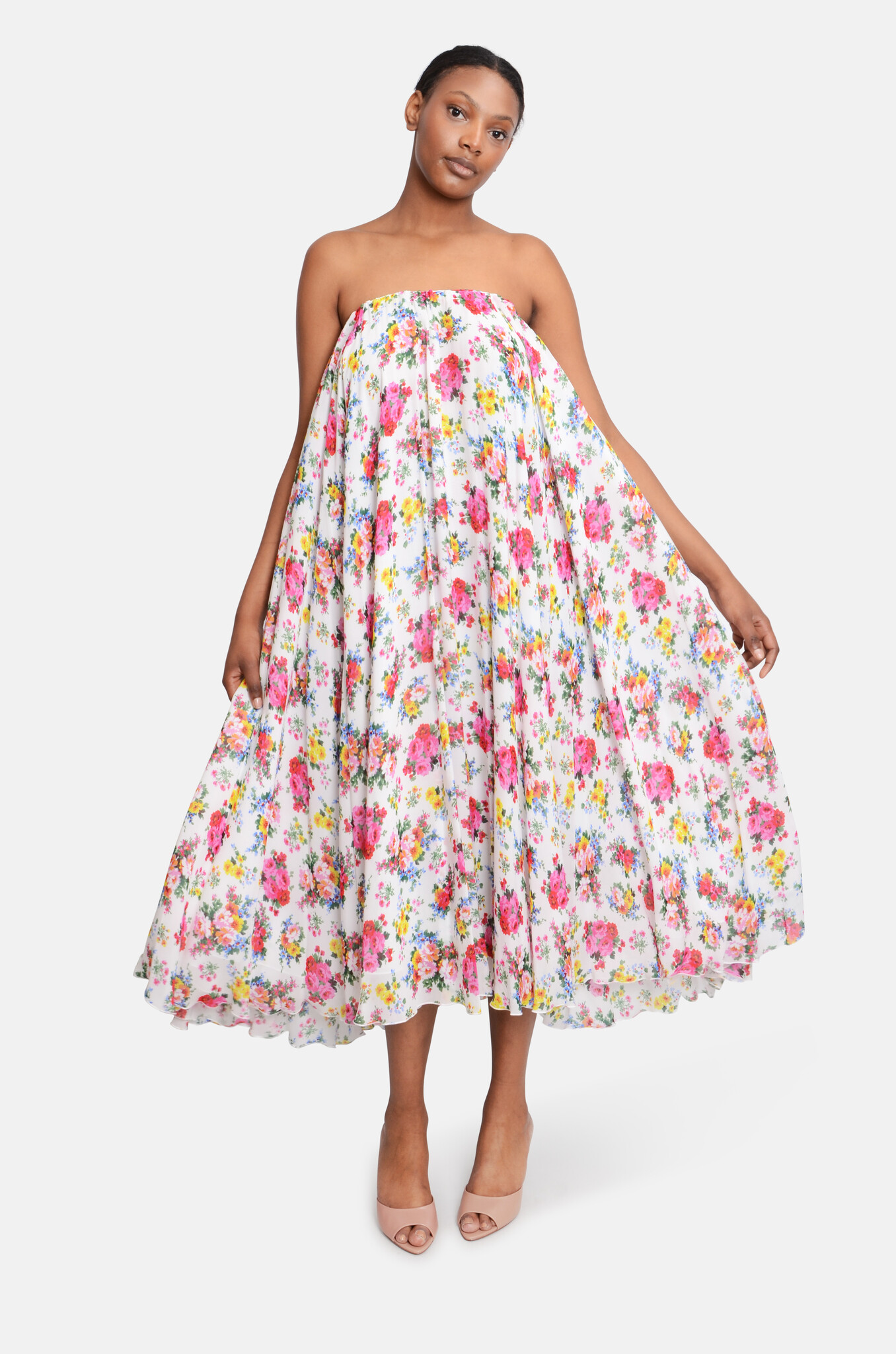 Floral Maxi Skirt or Bandeau Dress-2