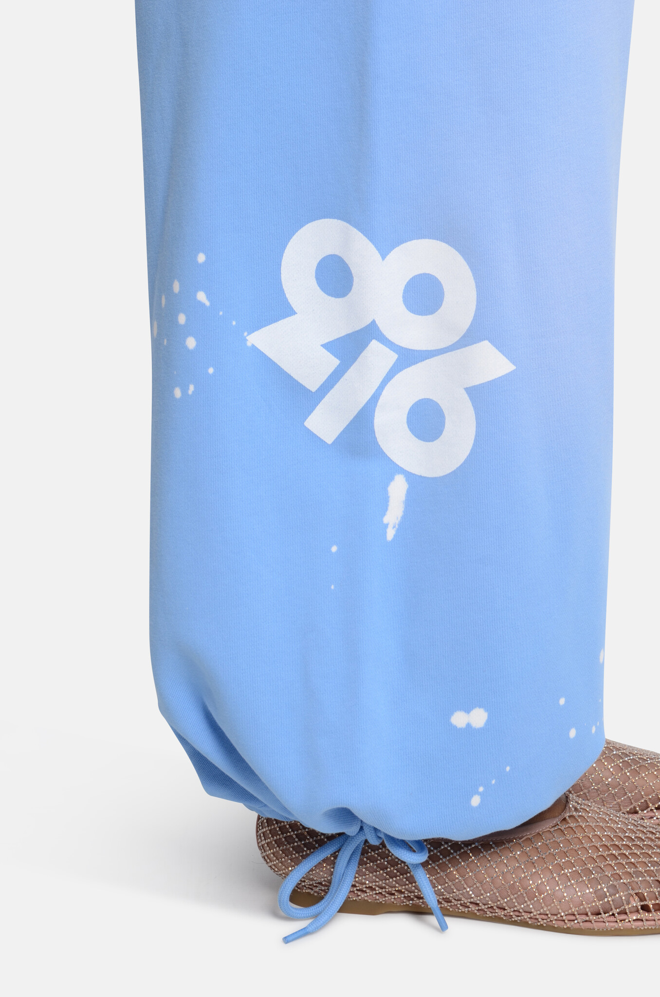 Hugo Baggy Pants Washed Distressed Blue-6