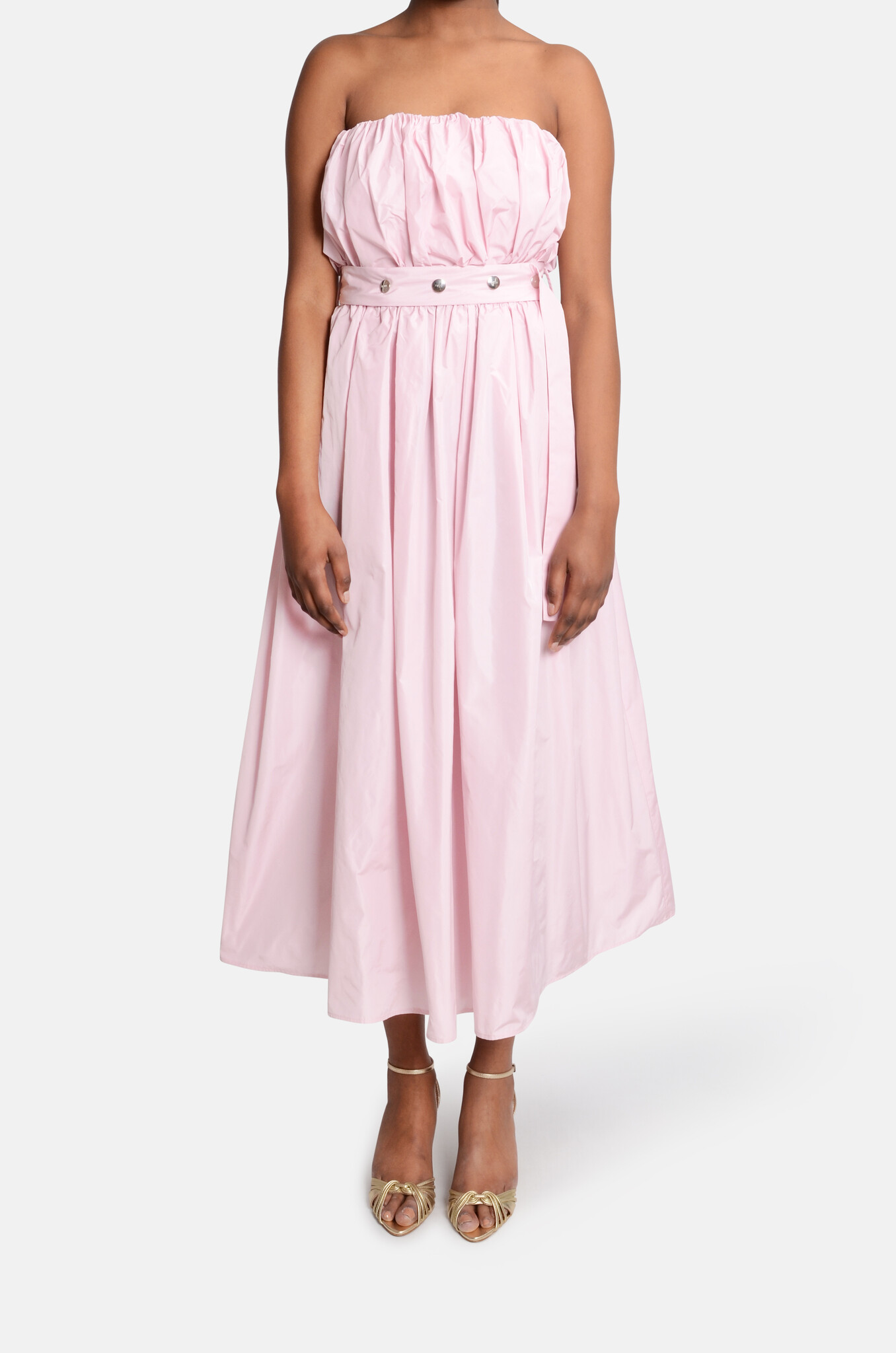 Bandeau Taffeta Dress-1