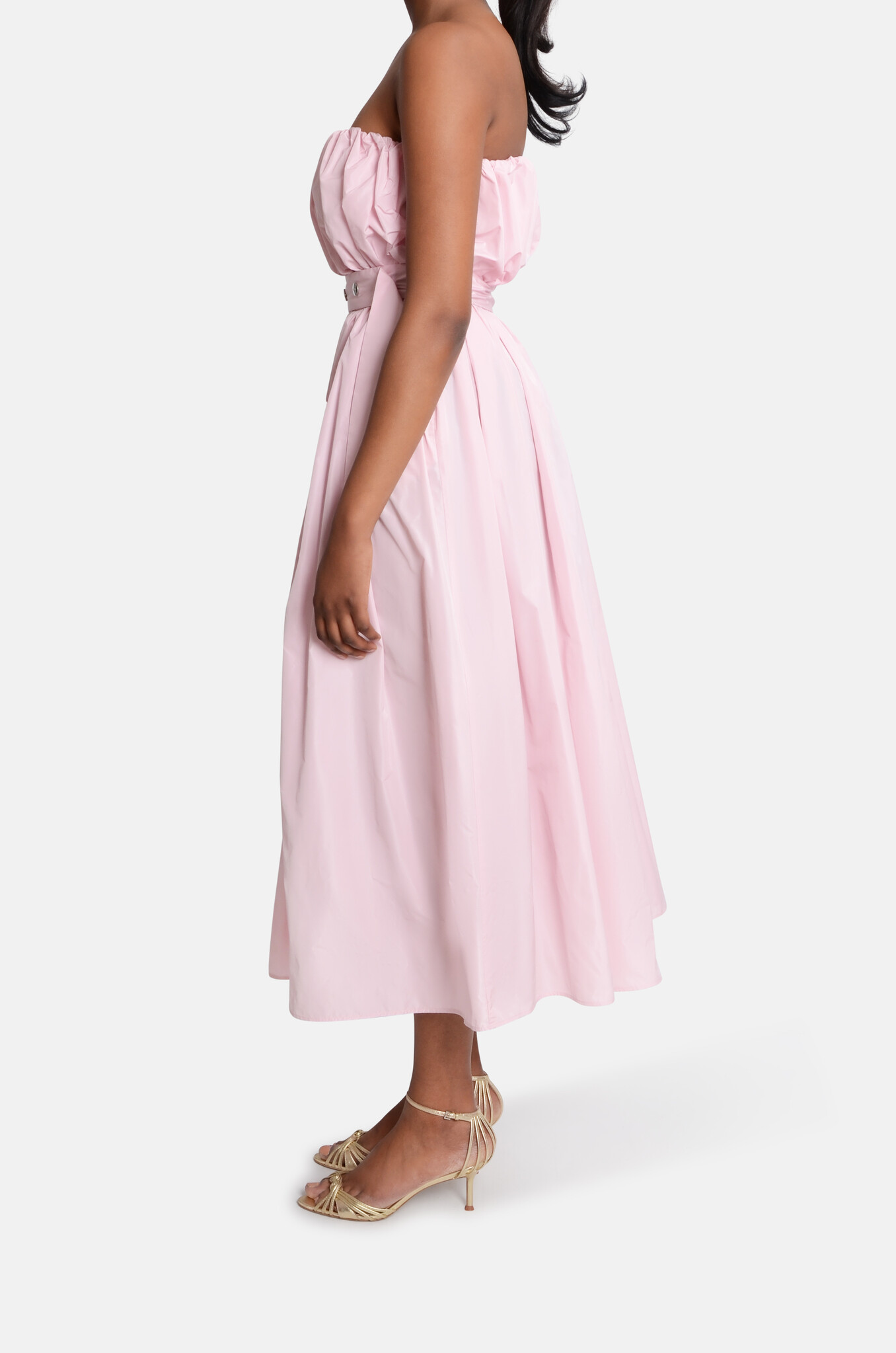 Bandeau Taffeta Dress-3