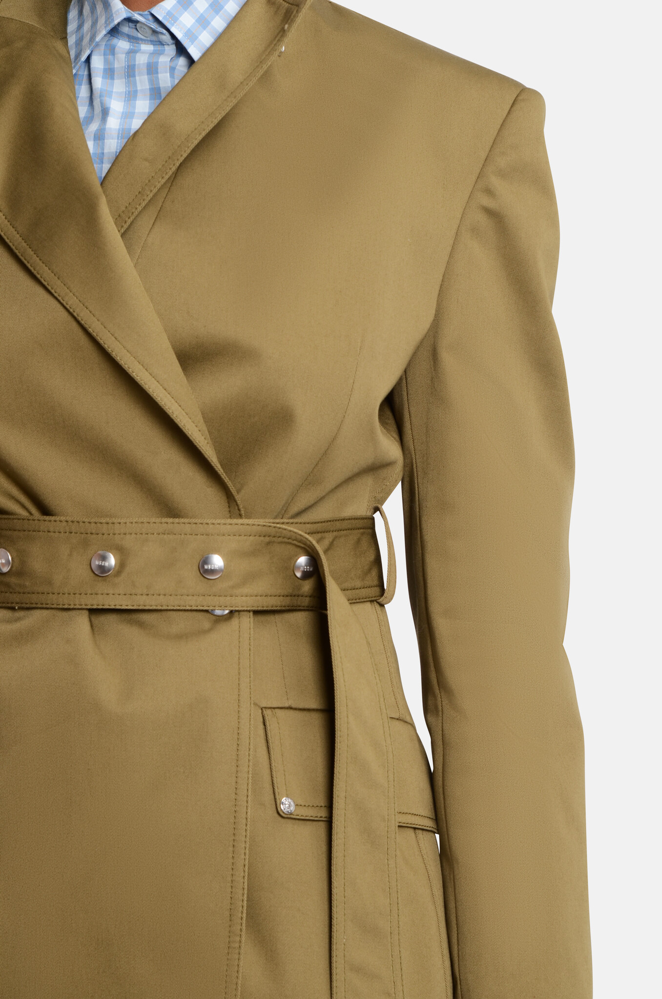 Military-Style Jacket in Olive Green-5