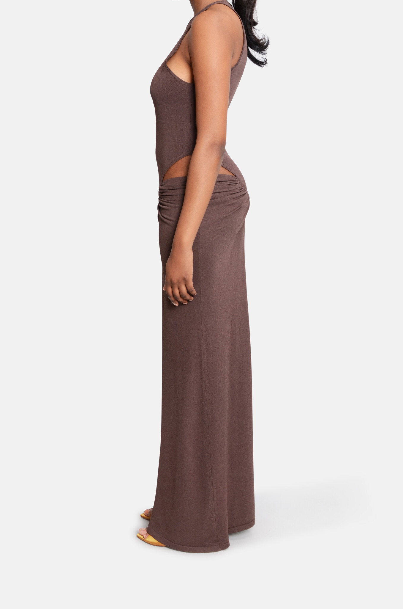 Kim Dress in Brown-3