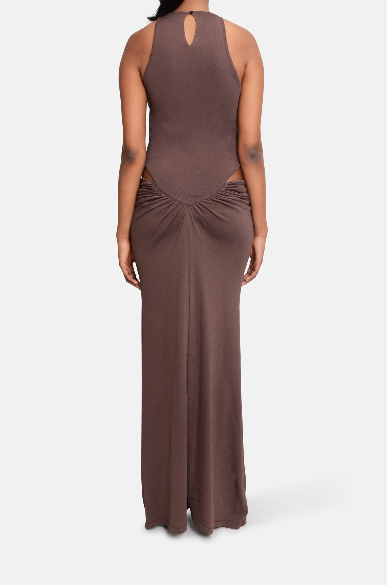 Kim Dress in Brown-4