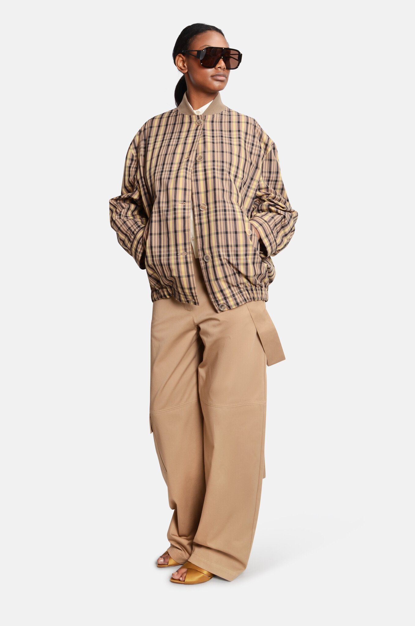 Herminia Bomber Maxi Check-2