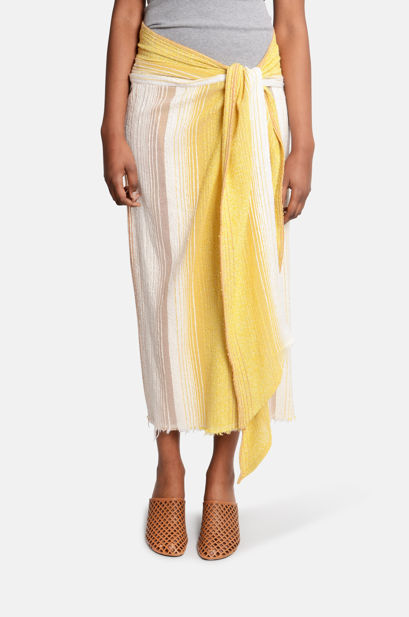 Palmito Skirt Striped Structure Sun-1