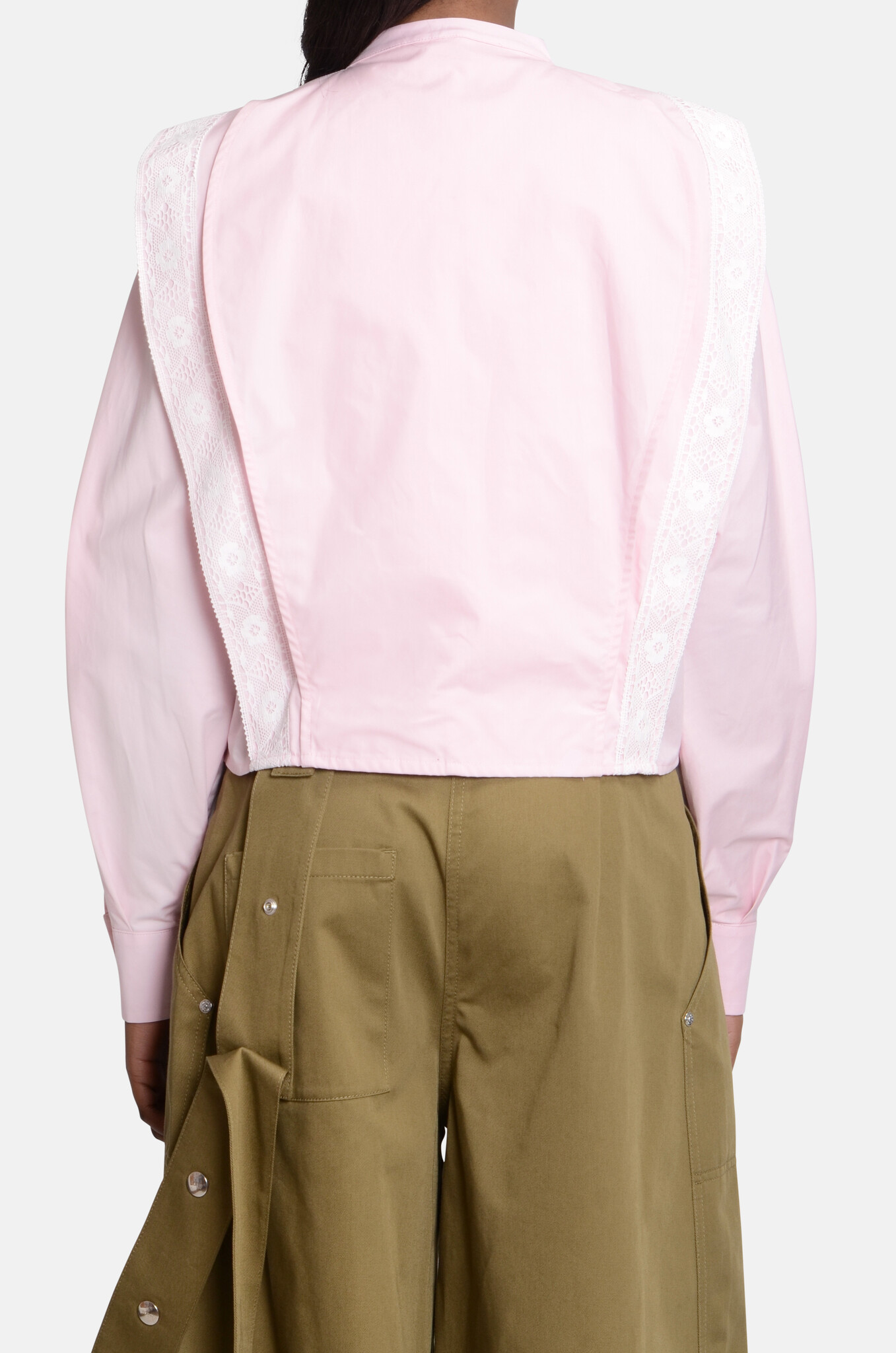 Layered Lace Detail Blouse-4