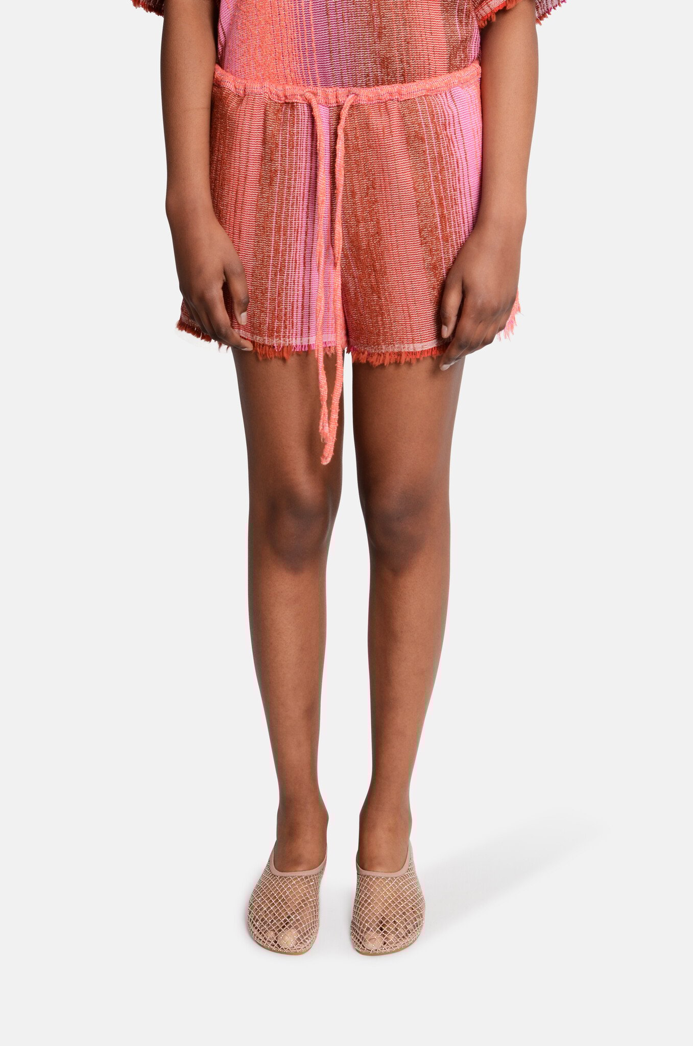 Veneda Shorts Raffles Striped Structure Sundown-1