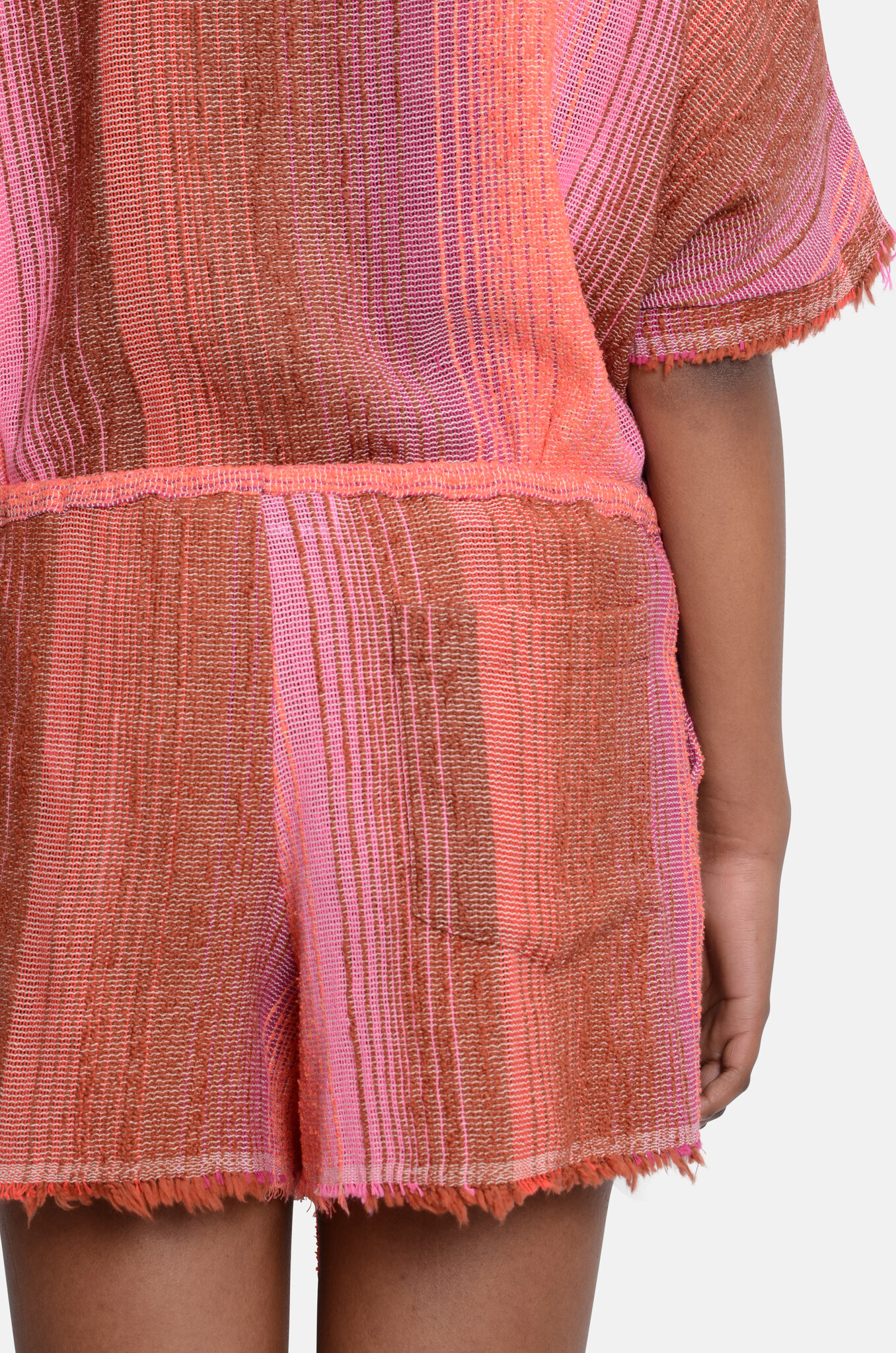 Veneda Shorts Raffles Striped Structure Sundown-5