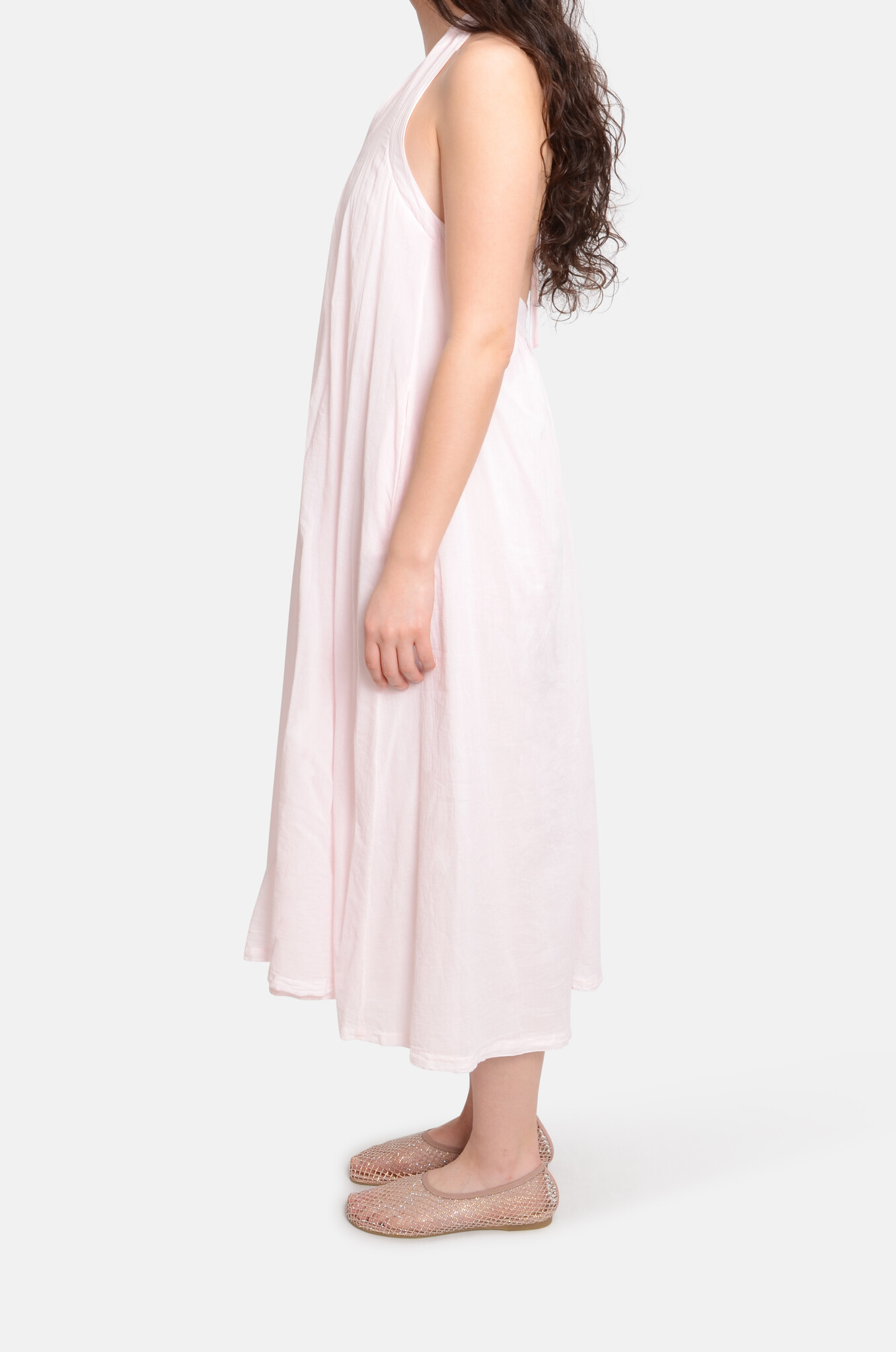 La Plage Open Back Dress Pale Pink-3