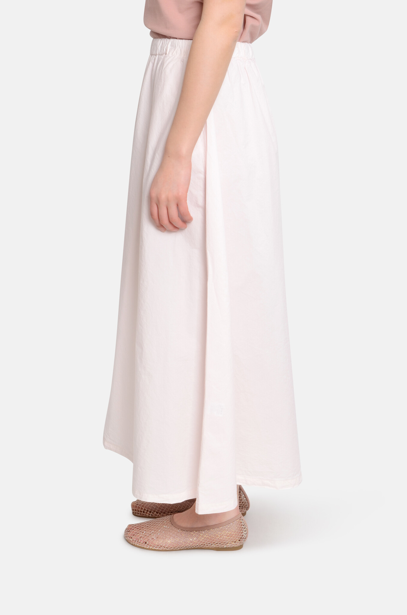 Flair Long Skirt Pale Pink-3