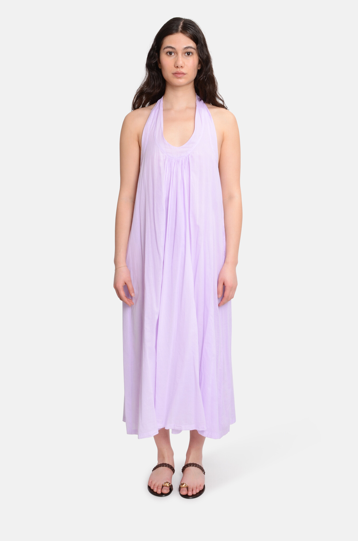 La Plage Open Back Dress Light Purple-1