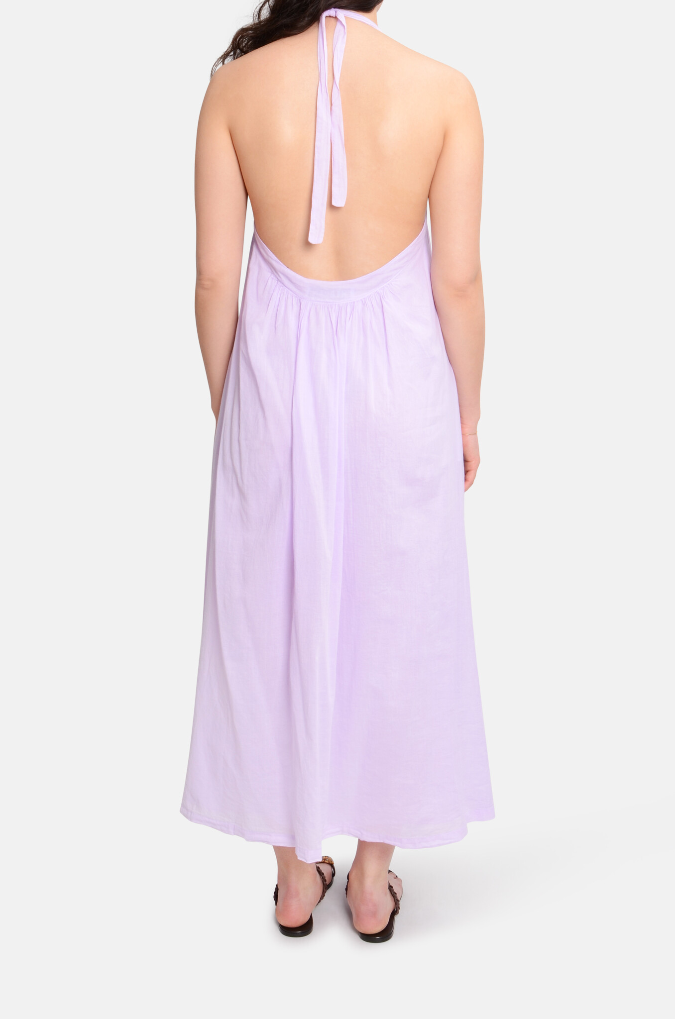 La Plage Open Back Dress Light Purple-4