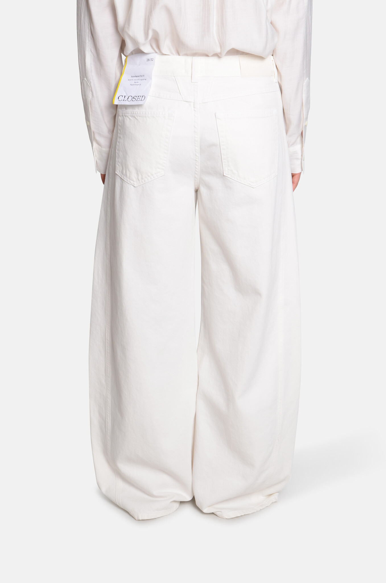 Tori-X Barrel Jeans Ecru-4