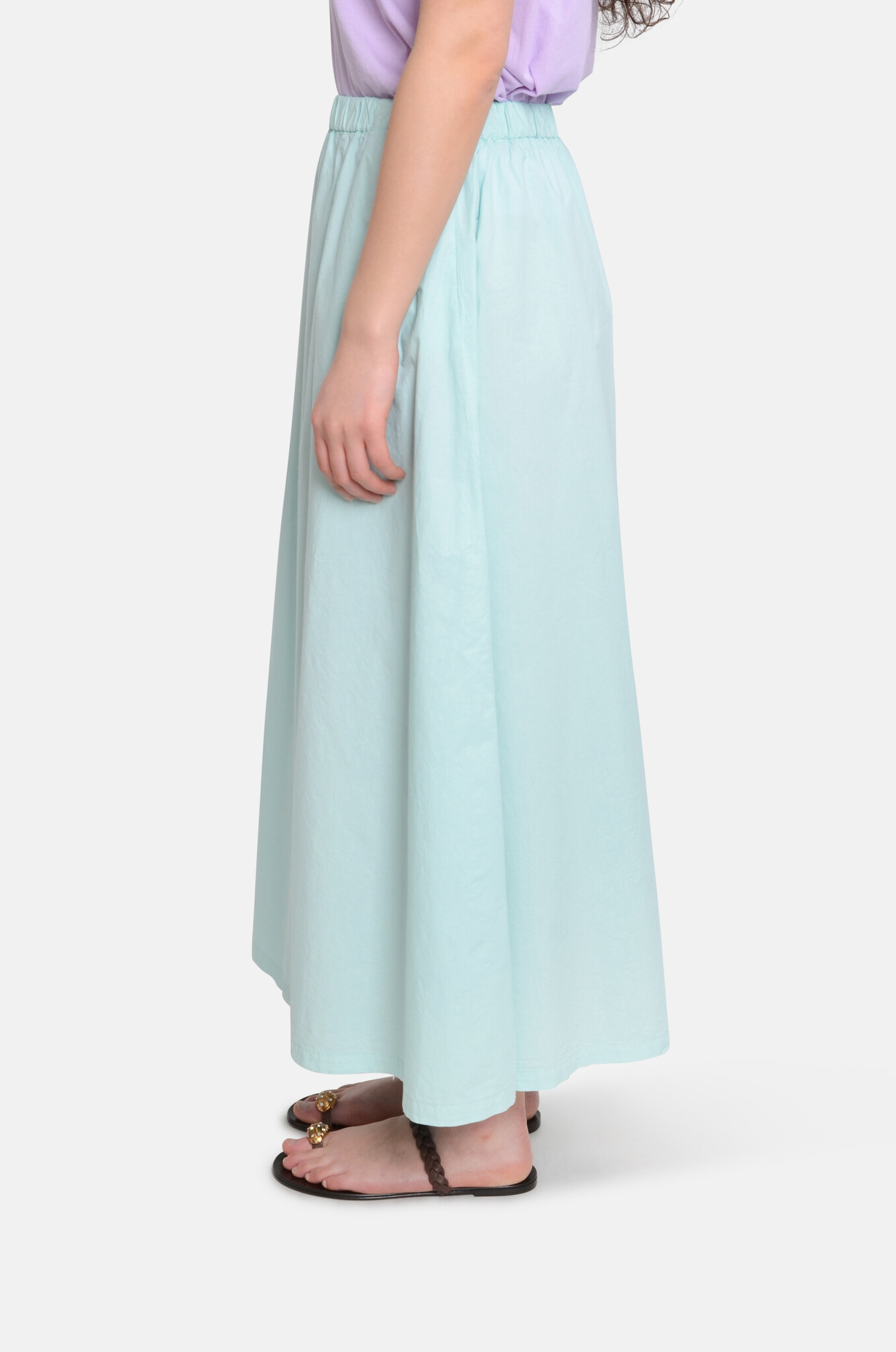FLair Long Skirt Water Green-3
