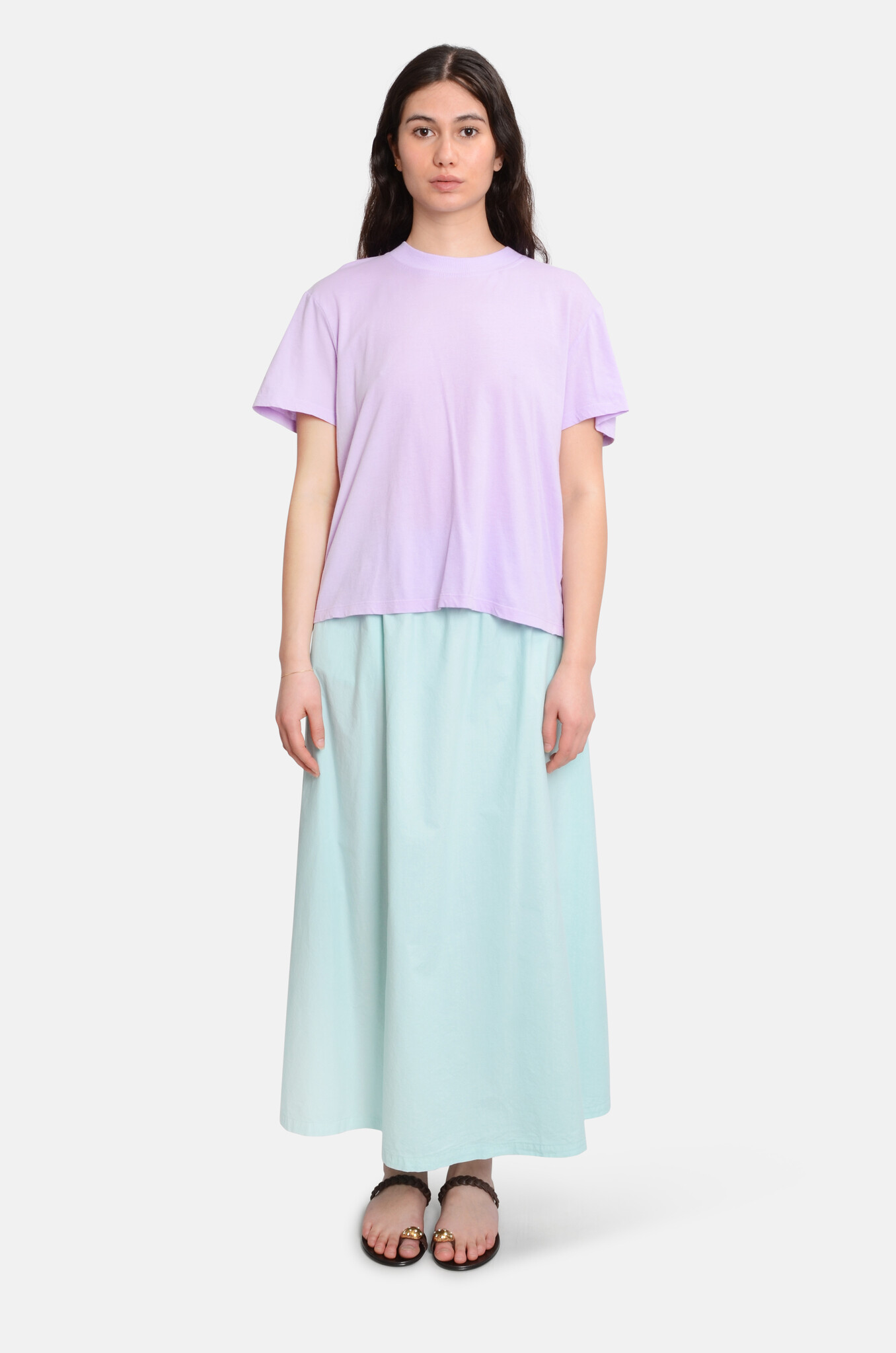 FLair Long Skirt Water Green-5