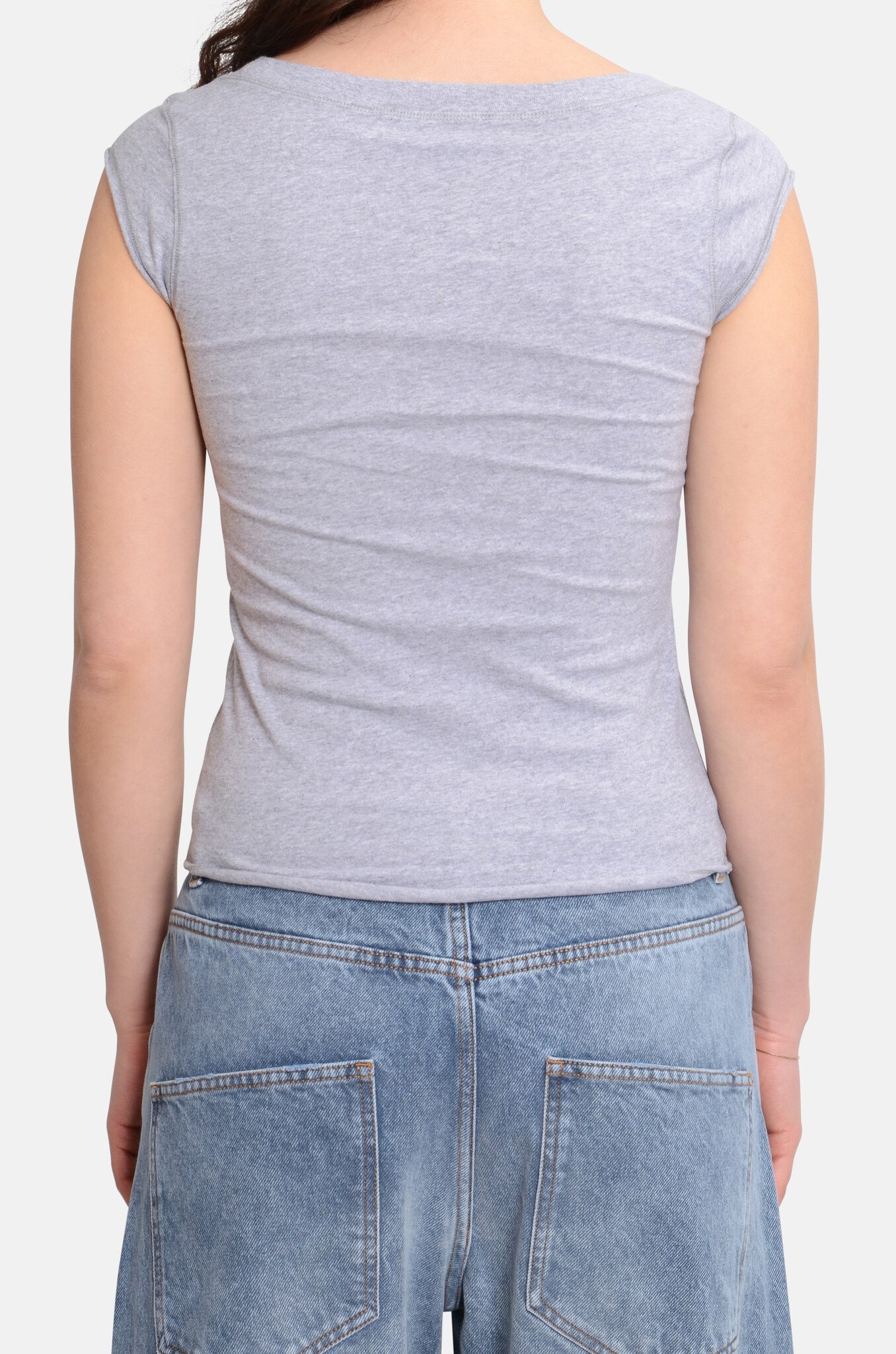 Kayla T-Shirt Grey Melange-3